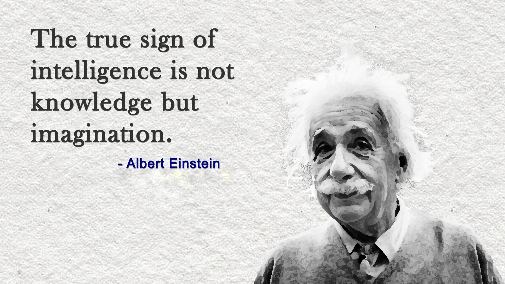 1920x1080 Albert Einstein Quotes About Knowledge And Imagination Wallpaper