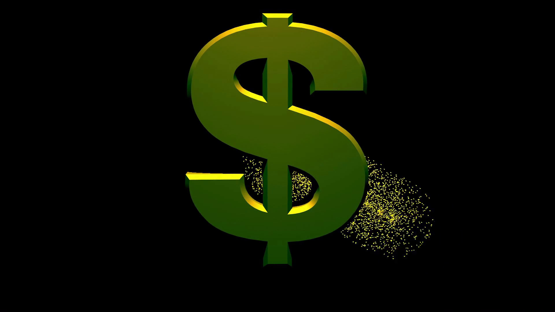 1920x1080 US dollar sign with particles in background Stock Video Footage -  VideoBlocks