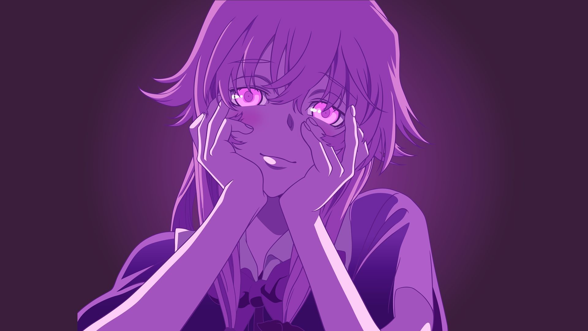 Wallpaper ID 328004  Anime Mirai Nikki Phone Wallpaper Pink Eyes  Uniform Yuno Gasai Pink Hair 1440x2560 free download