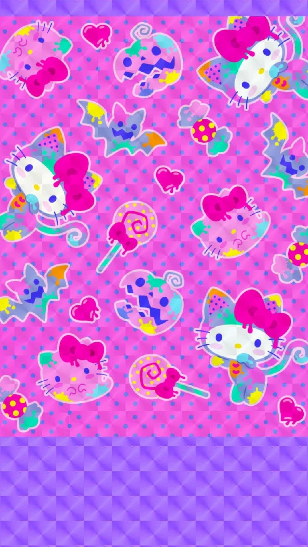1080x1920 Hello Kitty Halloween, Halloween 2, Sanrio Characters, Cute Characters,  Iphone Wallpaper Glitter
