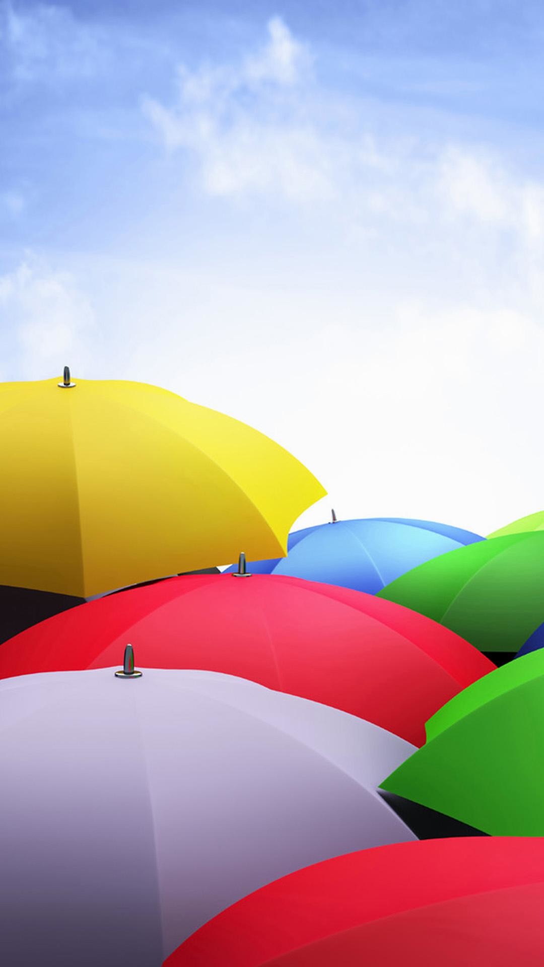 1080x1920 static wallpaper android  Nexus 5 Stock Colorful Umbrellas