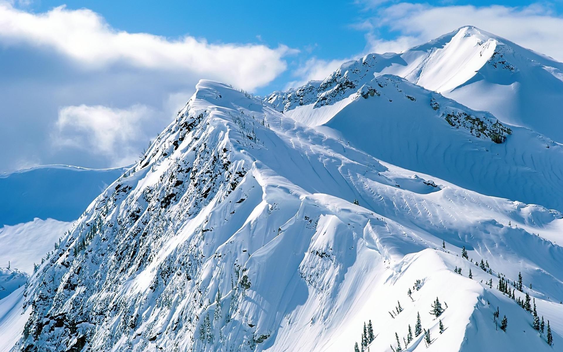 1920x1200 Free Mountain And Winter Wallpaper.