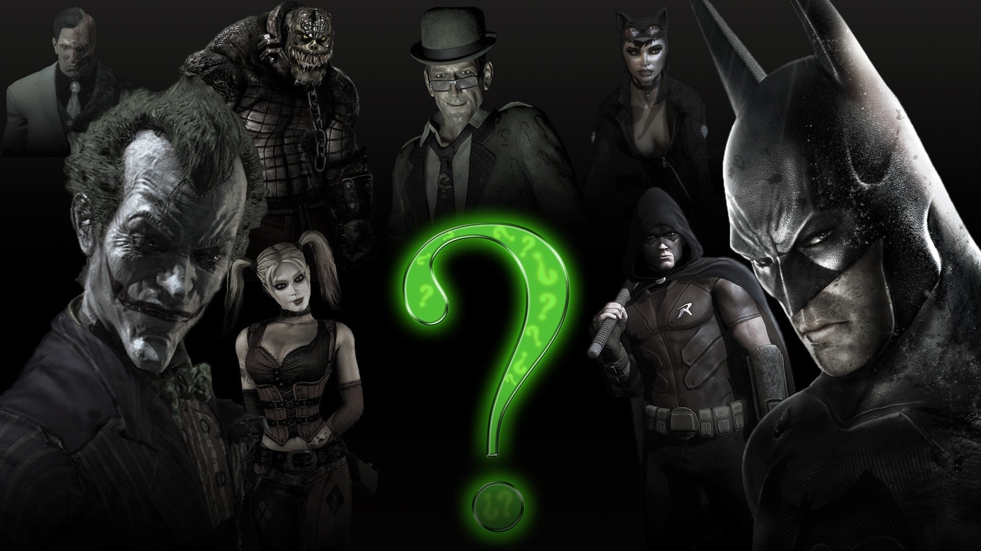 1920x1080 Video Oyunu - Batman: Arkham City - Batman - Arkham - Åehir - The Joker -  Riddle Wallpaper
