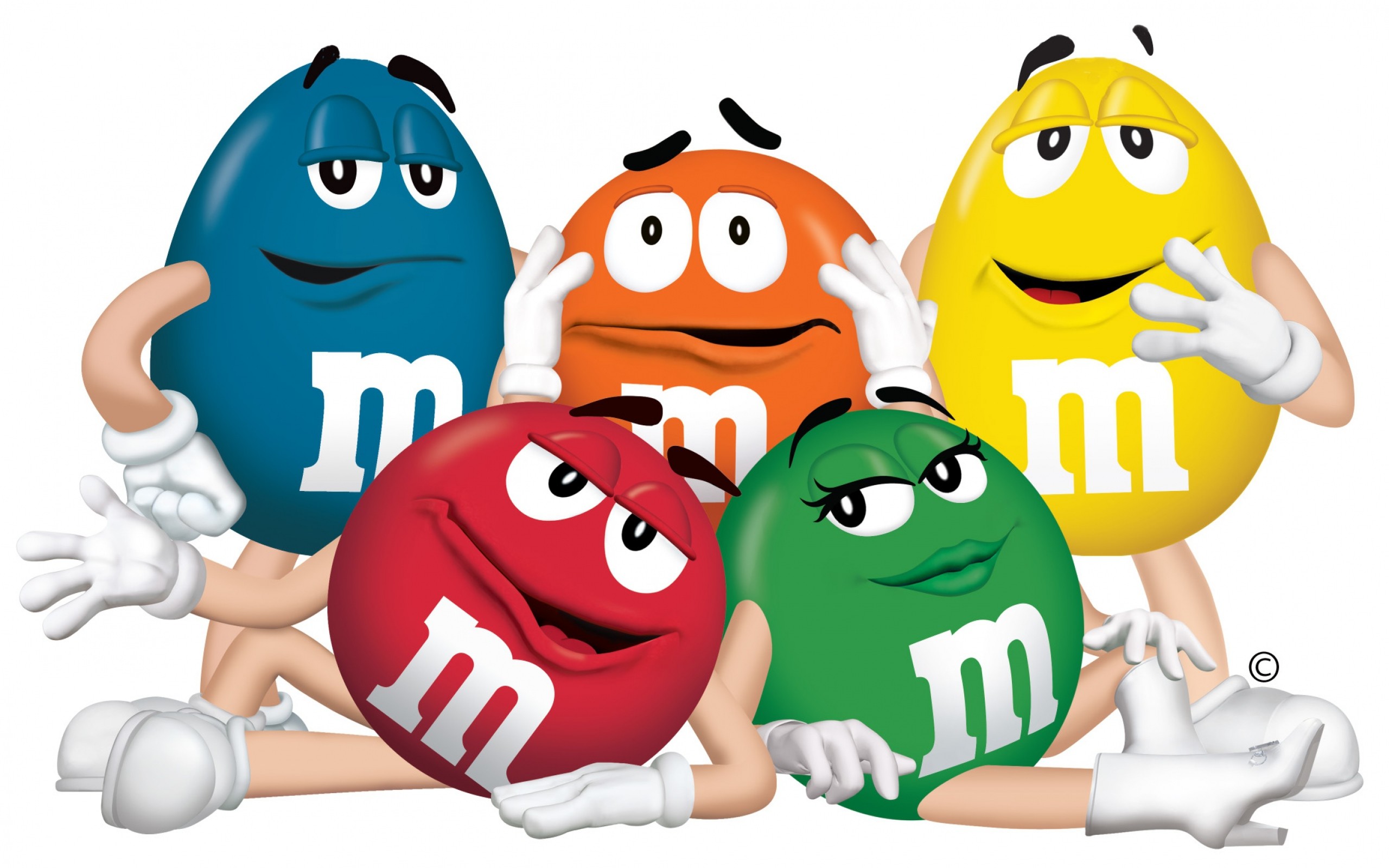 2560x1600  Wallpaper m and m, mm, characters, chocolate, candy, blue,