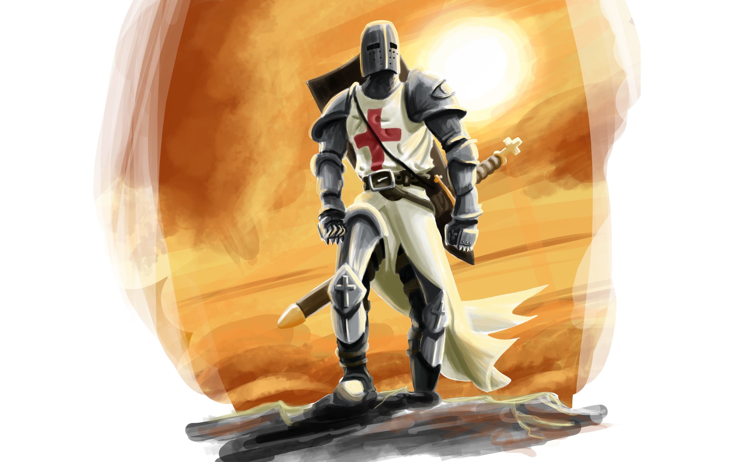2880x1800 Templar knight Wallpapers