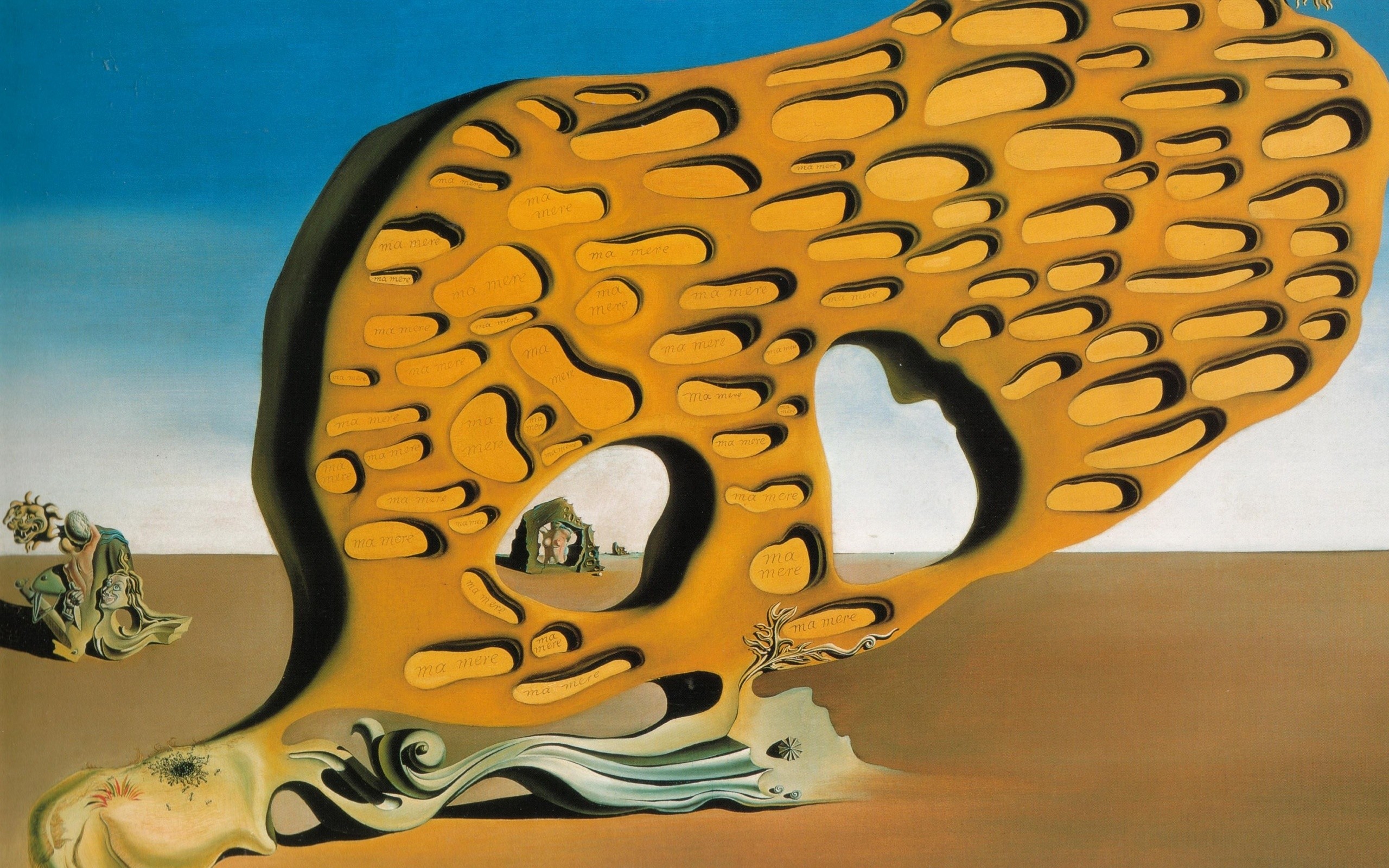 2560x1600 Arts, Salvador Dali, Paintings, The Mystery Of Desire Salvador Dali Painting