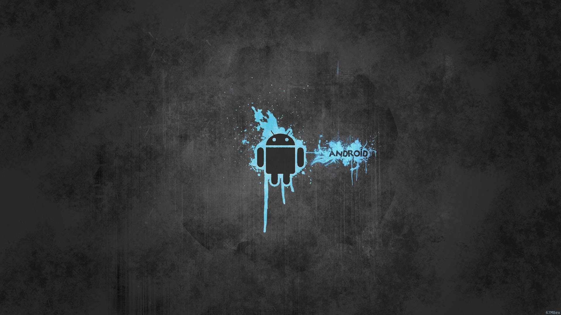 1920x1080 Wallpaper gray and blue android