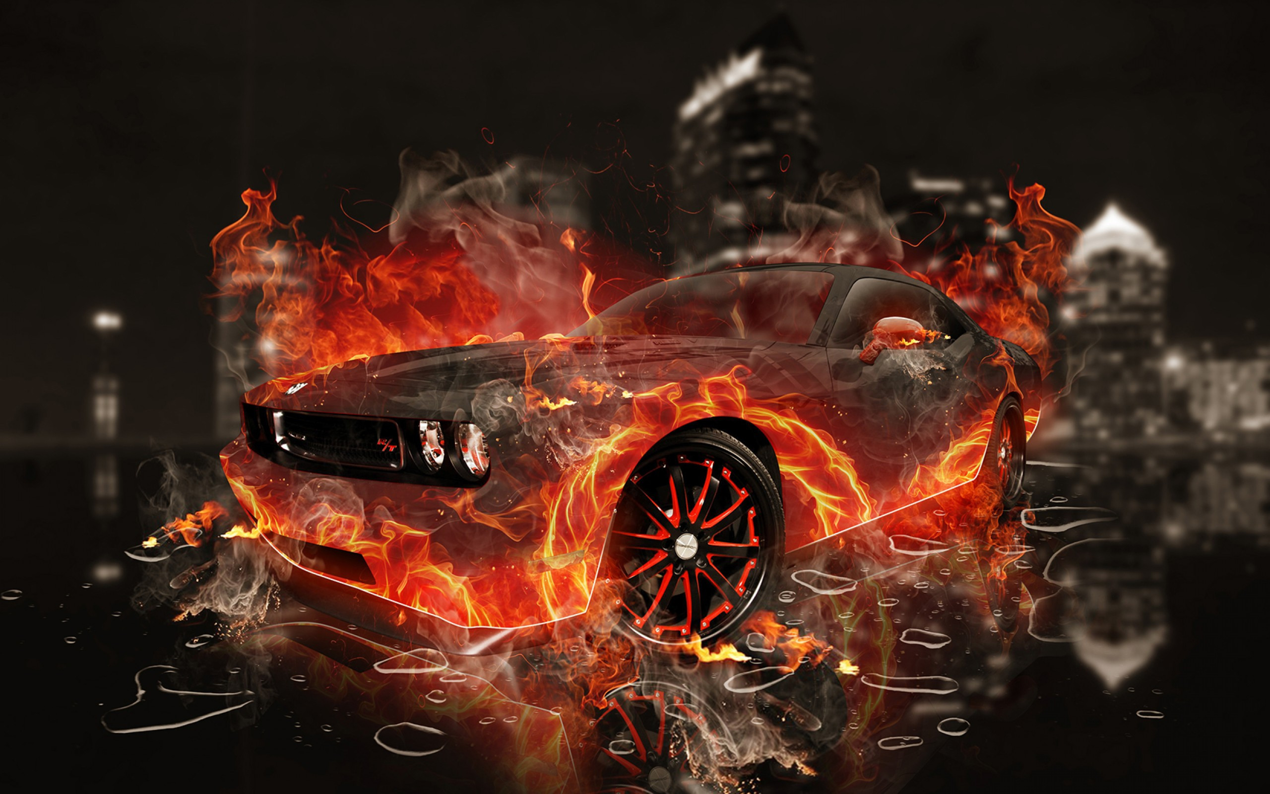 2560x1600 Best 57+ Car Fire Wallpaper On Hipwallpaper | Fire Skull Wallpaper within  Fire Car Wallpaper