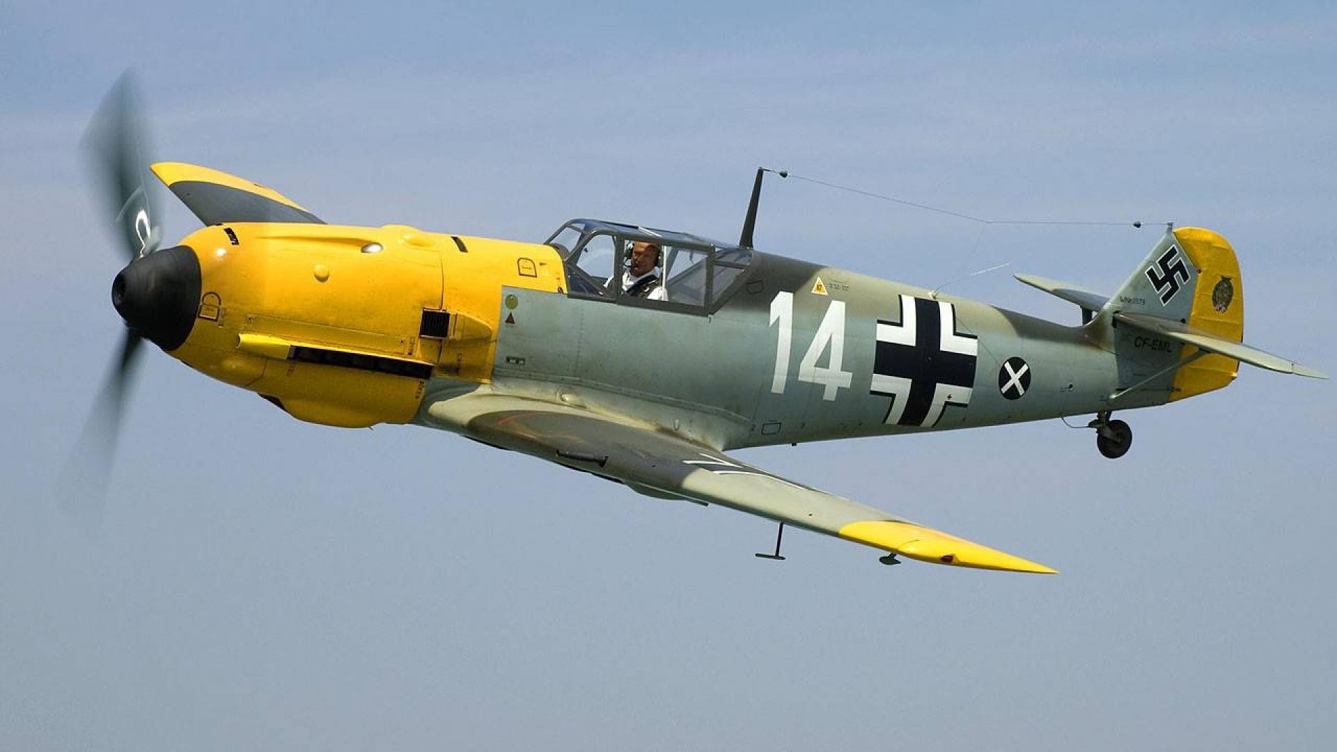 1920x1080 aircraft airplanes fighter messerschmitt world war ii luftwaffe .