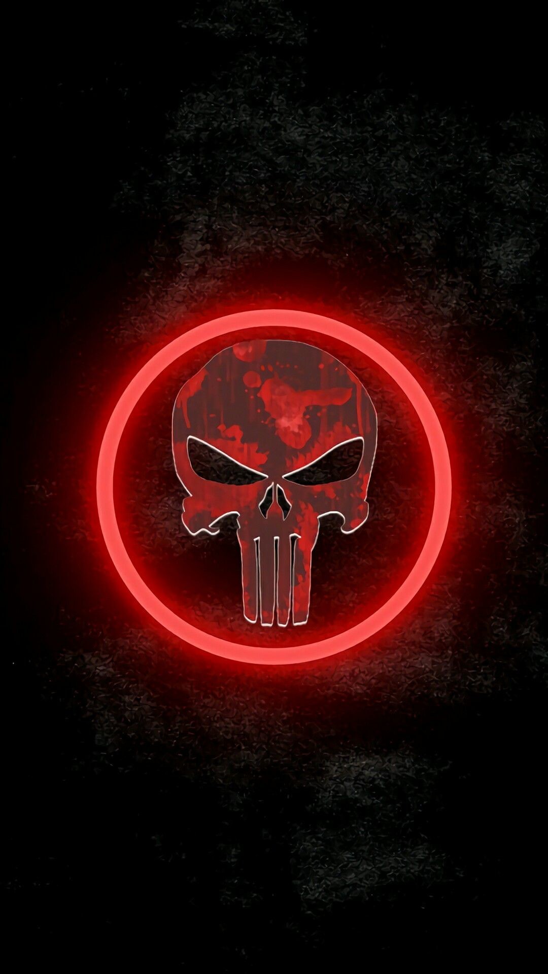 1080x1920 And the Punisher's gun barrel glows blood red!