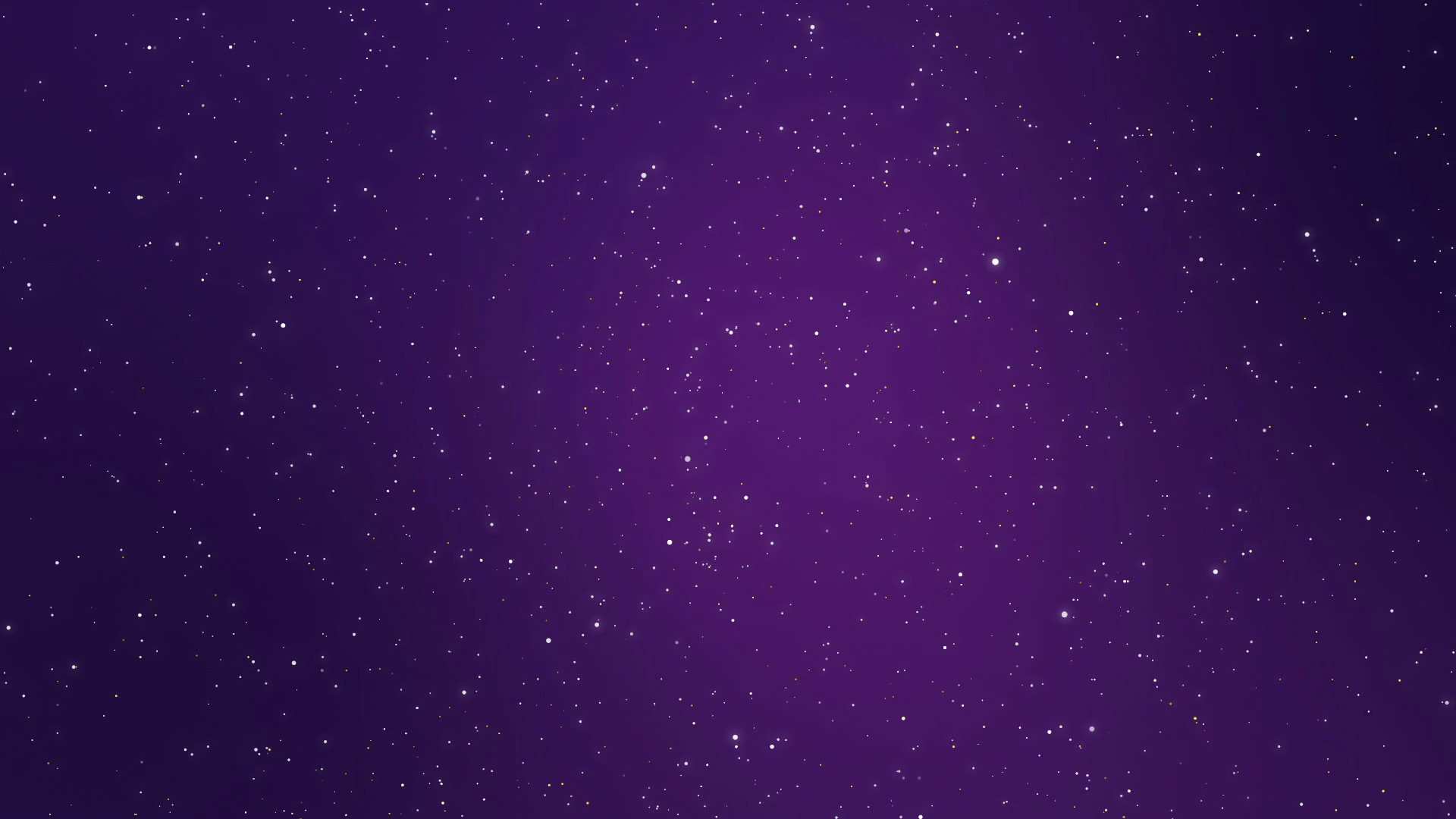 1920x1080 Night sky full of stars fantasy animation made of magical sparkly white and  yellow light particles flickering on a dark purple background Motion  Background ...