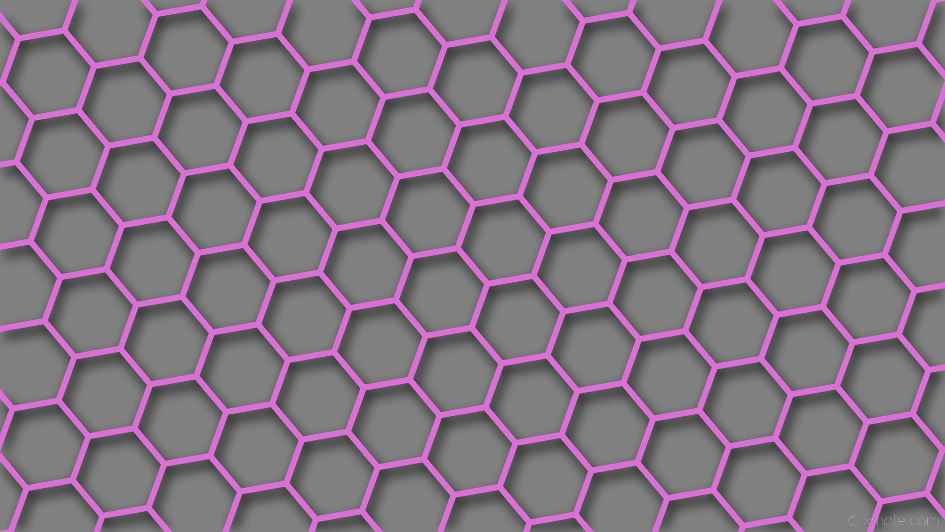 1920x1080 wallpaper beehive grey purple drop shadow hexagon orchid gray #da70d6  #808080 45Â° 12px