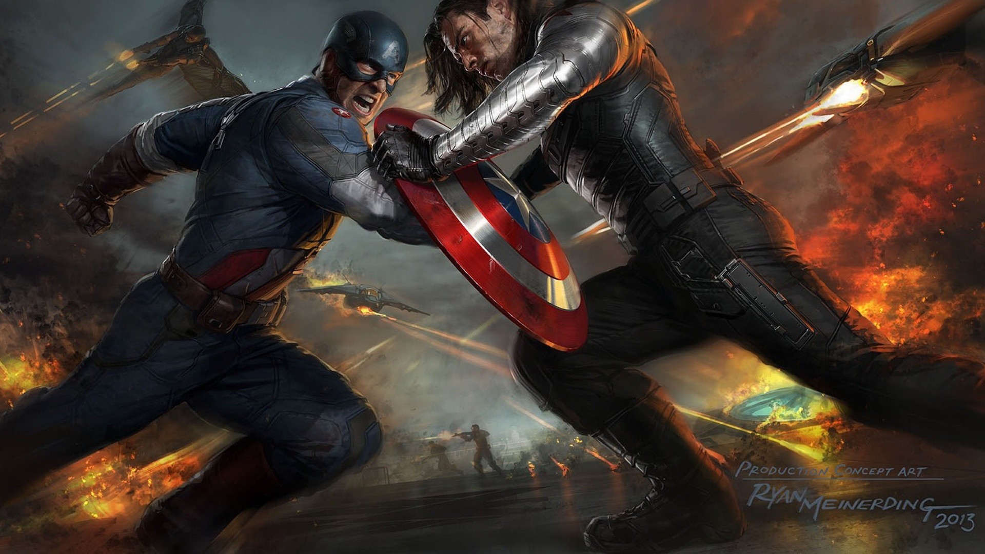 1920x1080 Captain America The Winter Soldier Artwork Wallpapers | HD Wallpapers