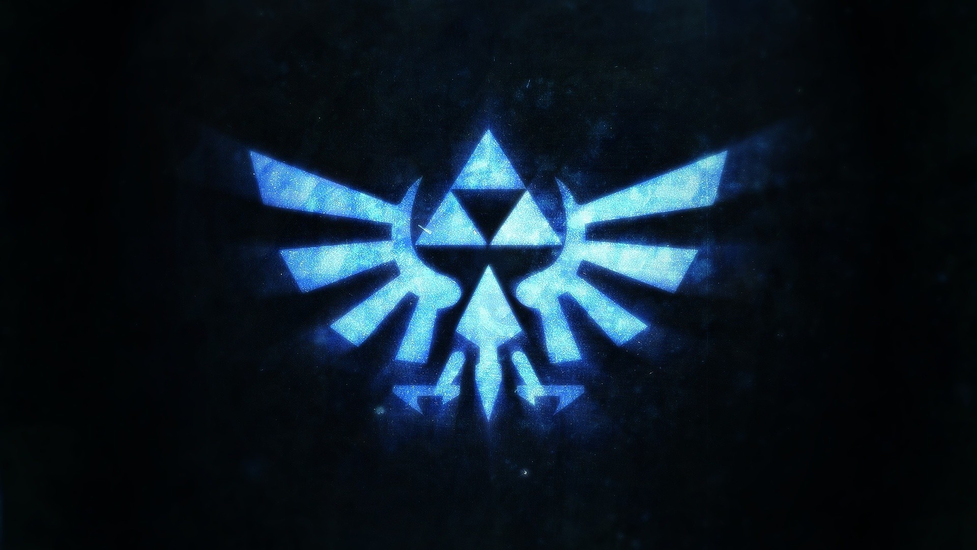 1920x1080 My wallpaper, also changed my start orb to a triforce.