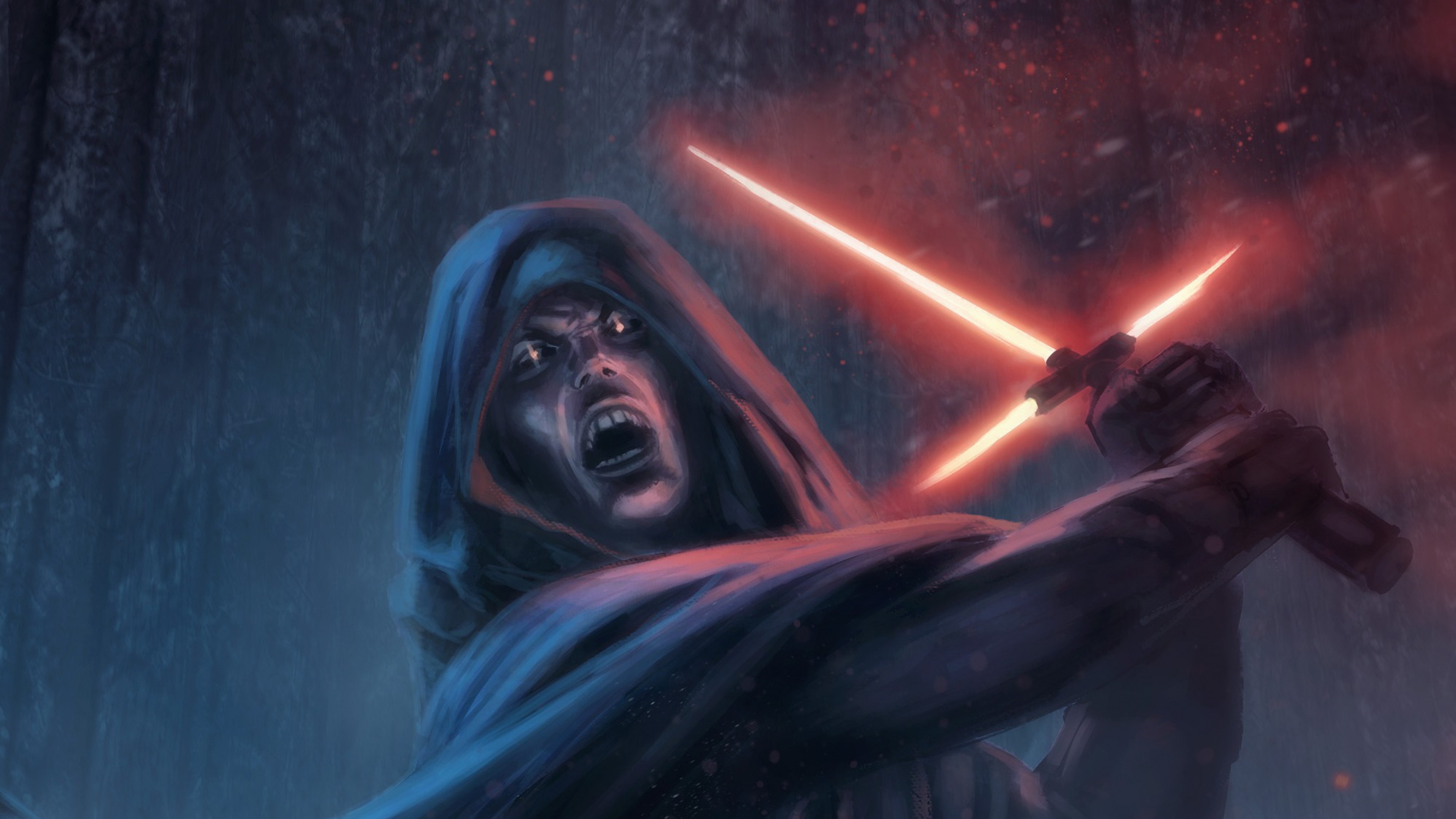 3840x2160 Preview wallpaper star wars episode vii - the force awakens, sith,  lightsaber 