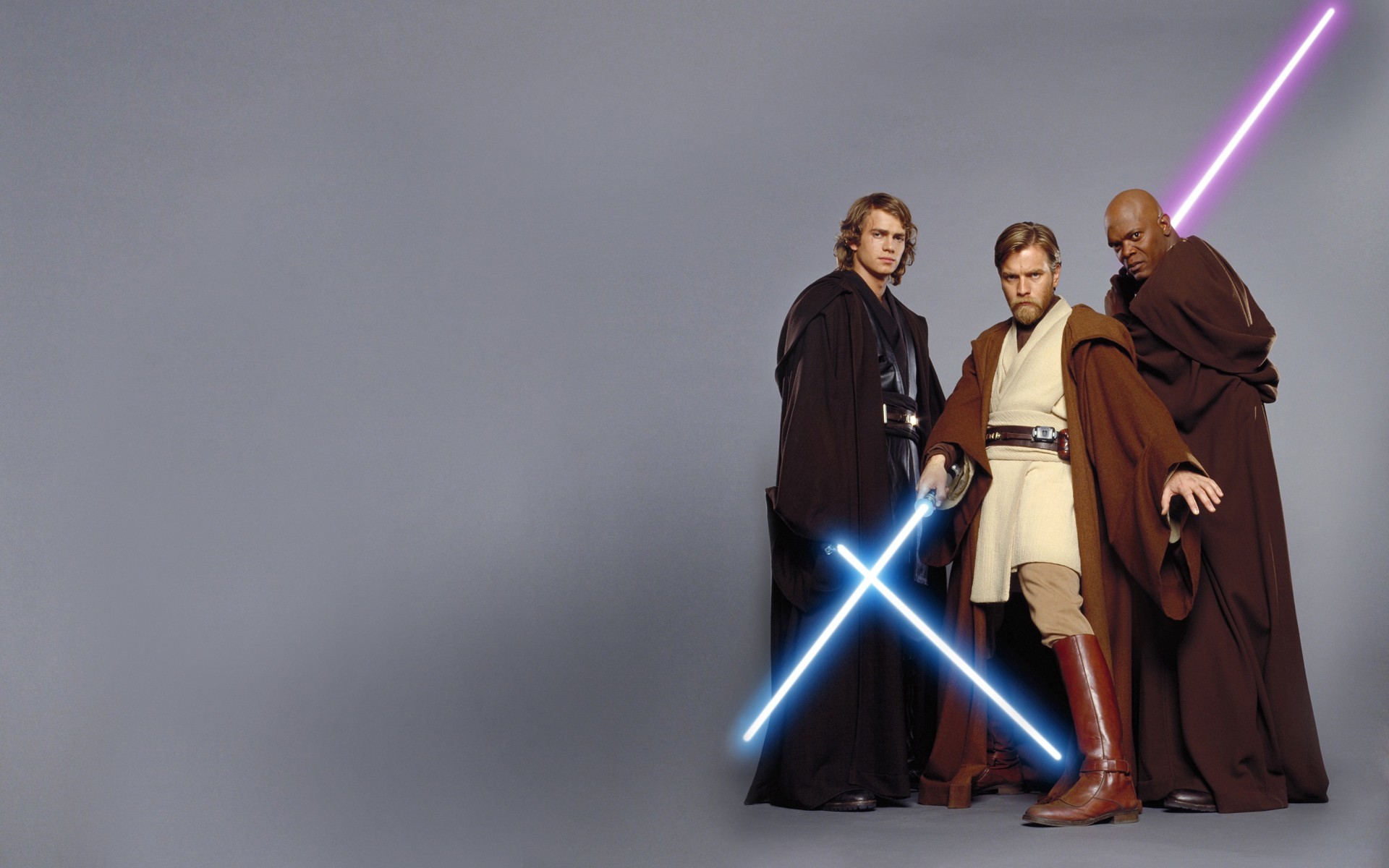 1920x1200 wallpaper Star Wars Â· lightsabers Â· Anakin Skywalker Â· Obi-Wan Kenobi
