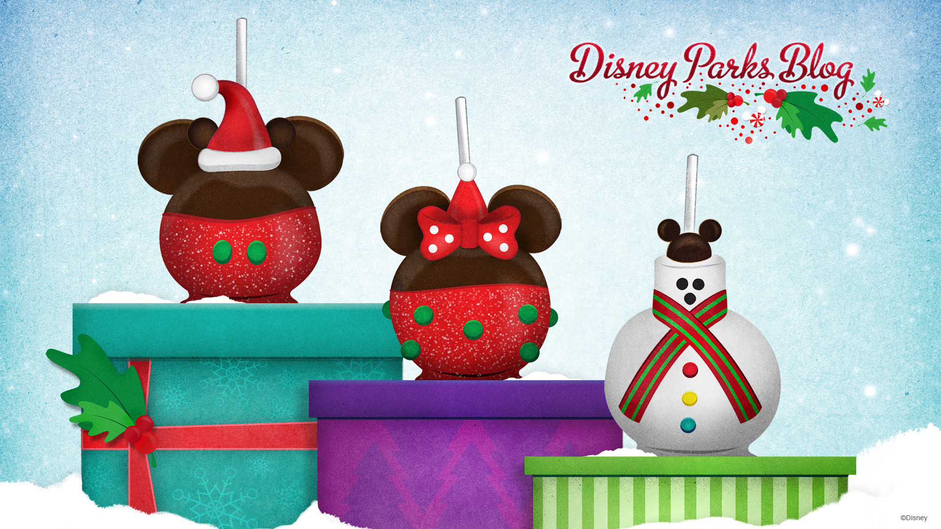 1920x1080 #DisneyHolidays Candy Apples Wallpaper