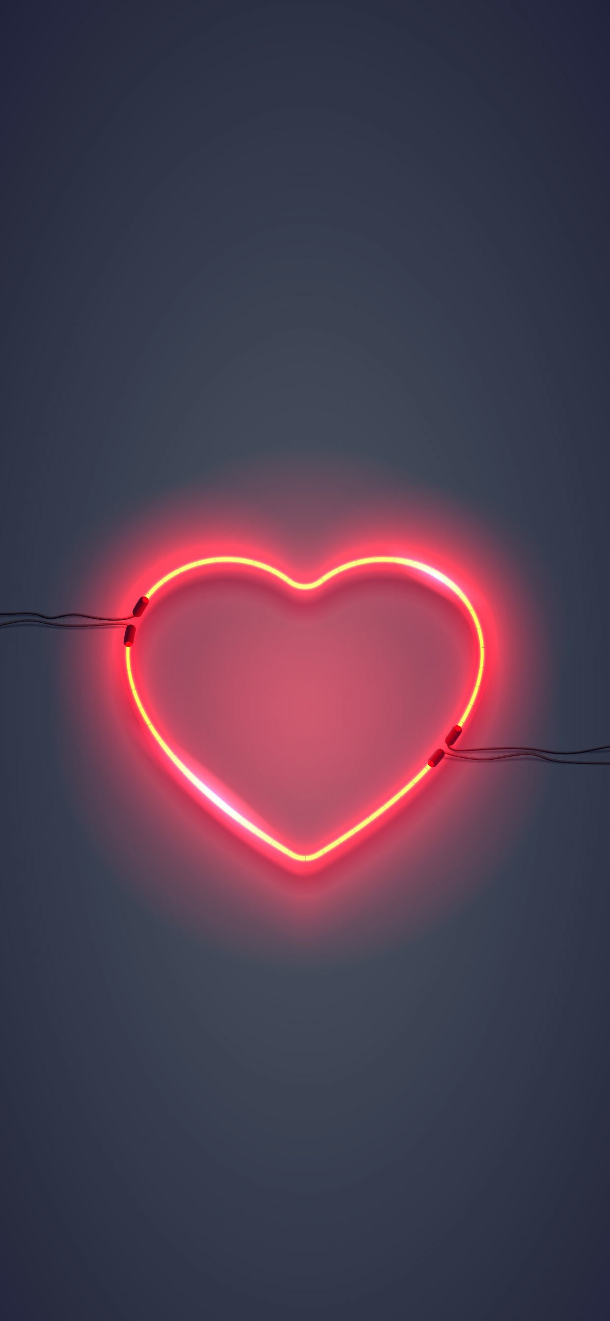 1242x2688 Red-Heart-iPhone-X-Plus-Wallpaper