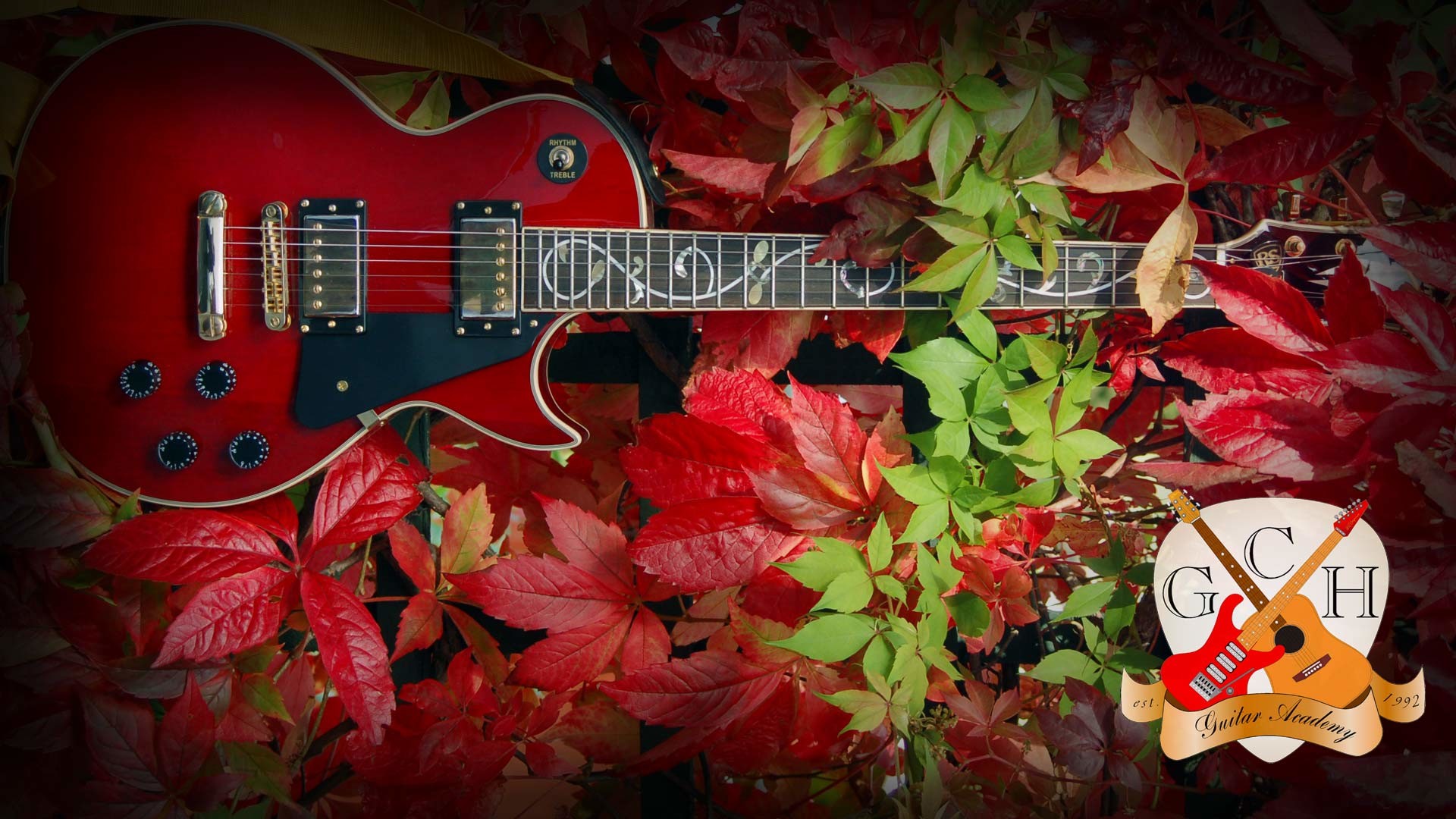 1920x1080 Guitar wallpaper, Gibson Les Paul style guitar