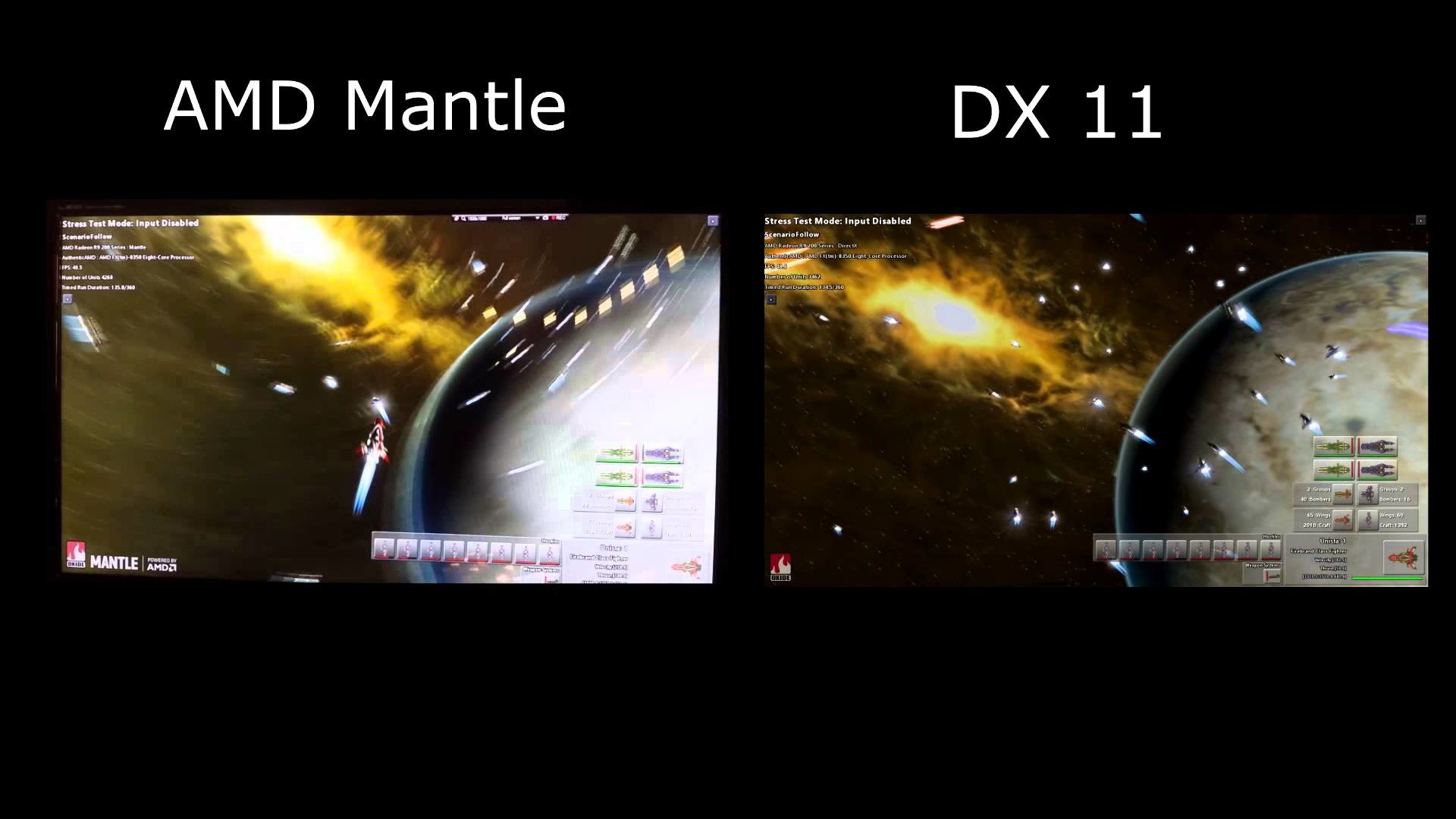 1920x1080 AMD Mantle Vs DirectX Star Swarm Benchmark Demo on AMD FX-8350 Radeon R9  270x