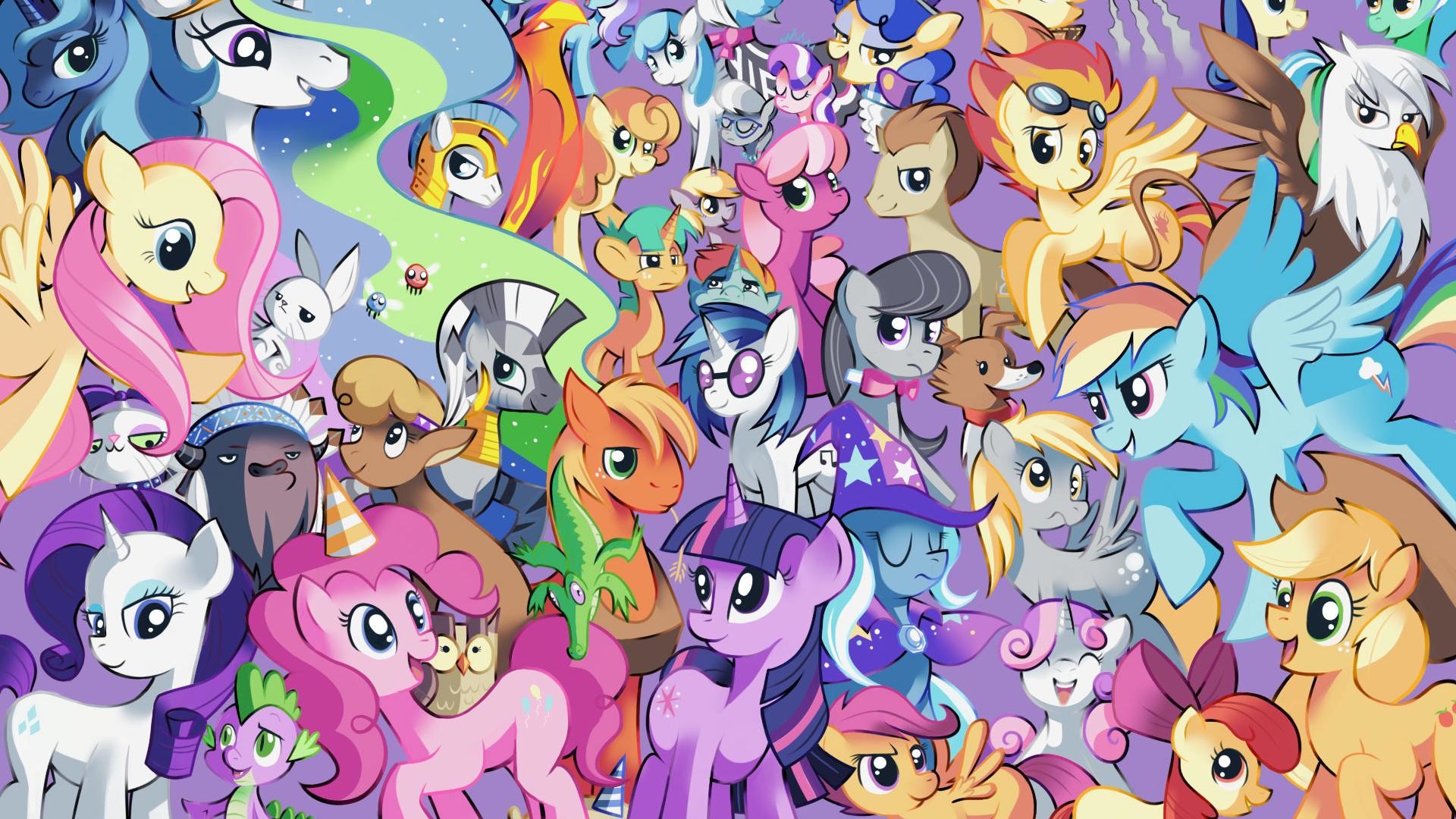 1920x1080 My Little Pony Collage HD Wallpaper