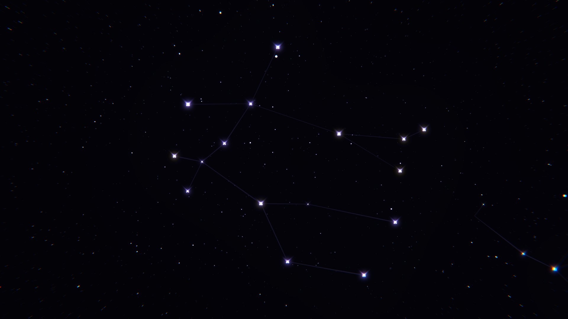 1920x1080 twins zodiac sign star space