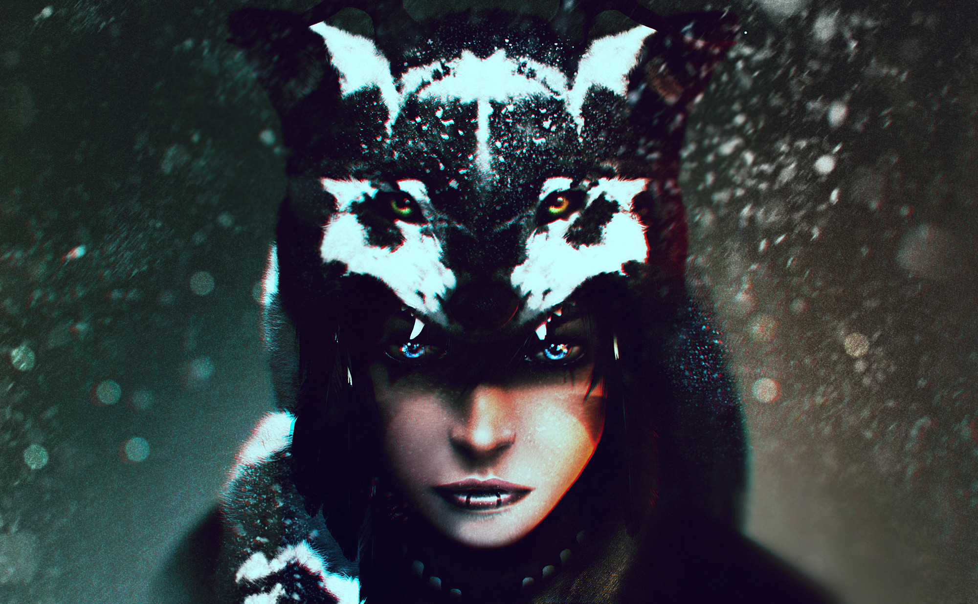 2000x1236 Fantasy Wolf Girl HD Wallpaper | Hintergrund |  | ID:753056 -  Wallpaper Abyss