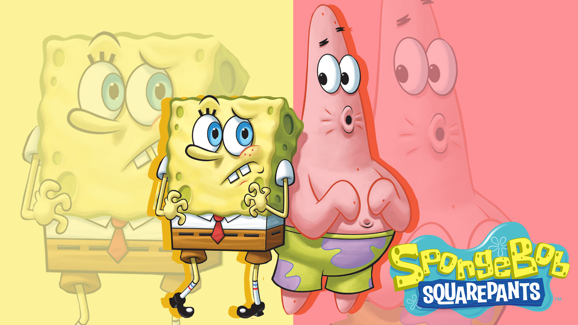 Spongebob and Patrick Wallpaper.