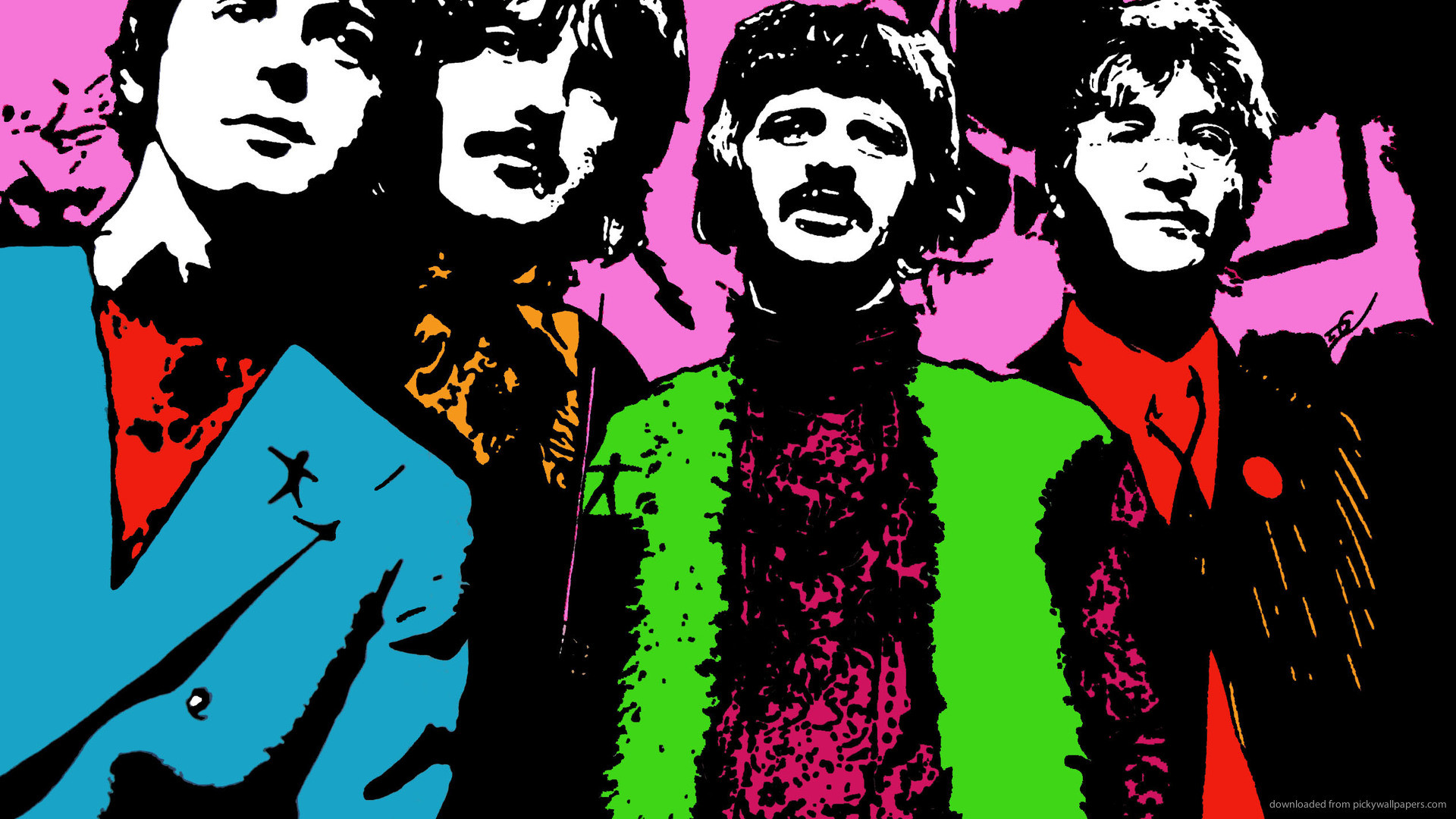 1920x1080 Beatles Pop Art Wallpaper by HD Wallpapers Daily