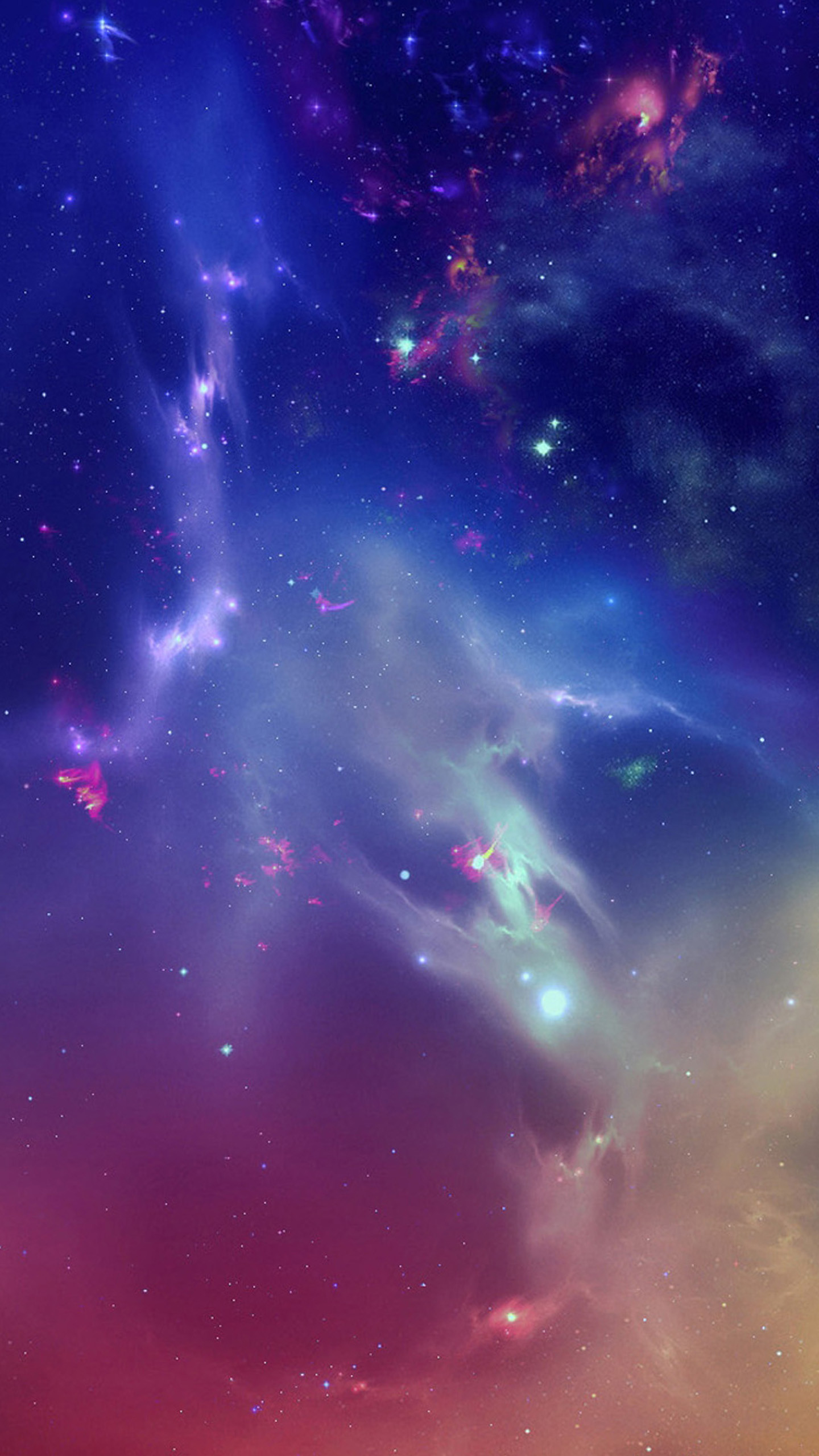 1440x2560 HD space nebula Samsung Galaxy S6 Wallpaper