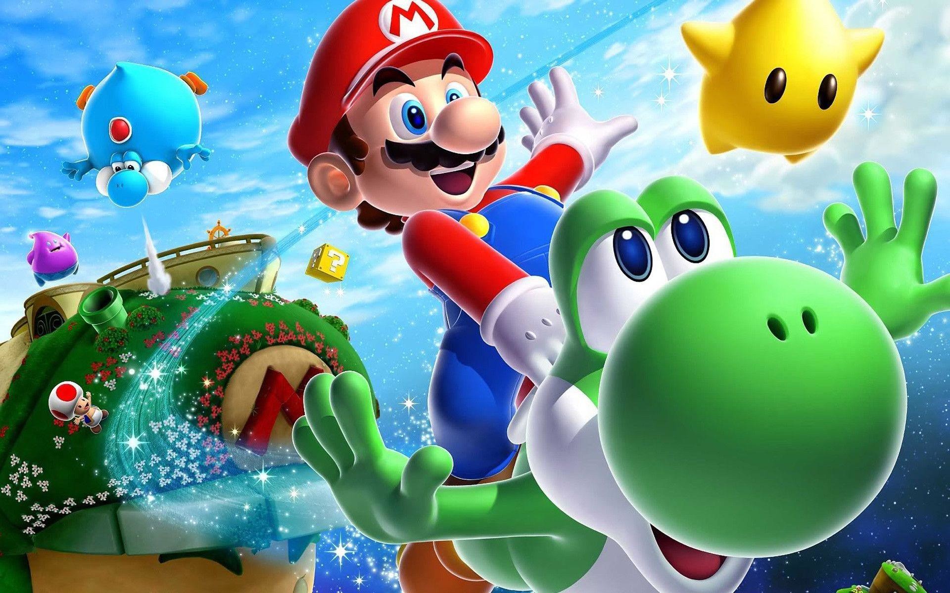 1920x1200 Mario Galaxy Wallpaper 16149 Hd Wallpapers in Games - Telusers.