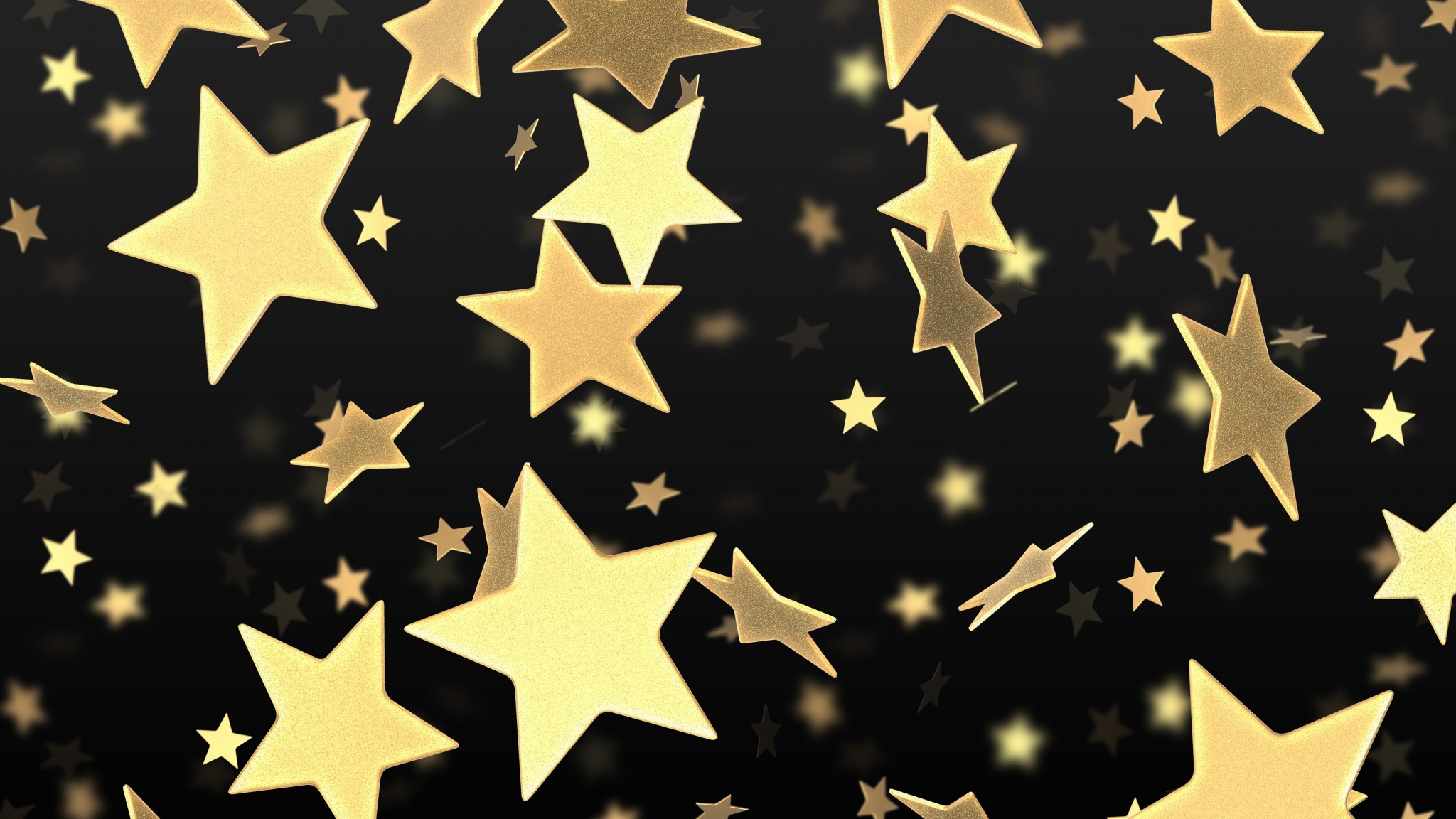 2048x1152  Wallpaper star, flying, gold