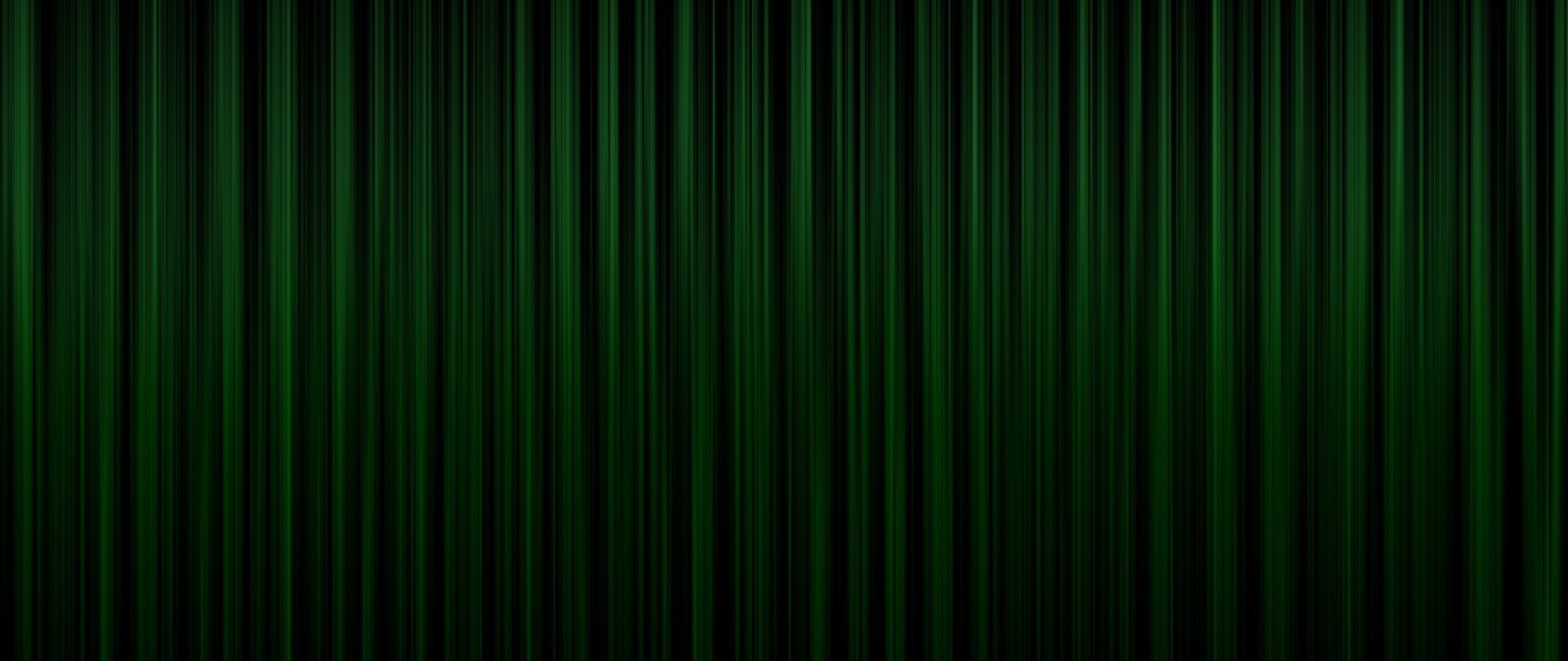 2560x1080 Preview wallpaper green, bands, vertical, dark, shadow 