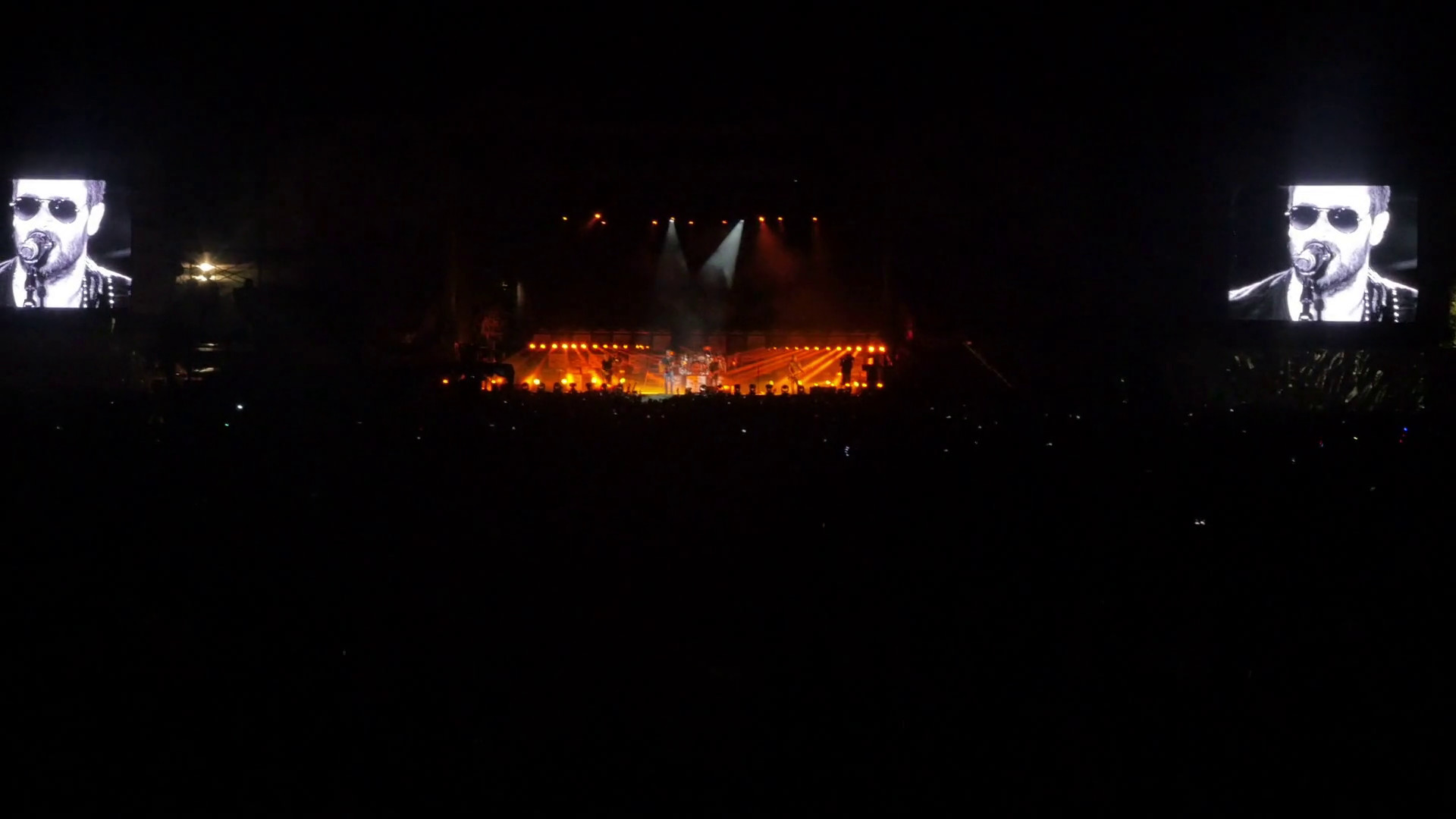 1920x1080 Eric Church on Stage at Outdoor Concert Wide Shot Stock Video Footage -  Storyblocks Video