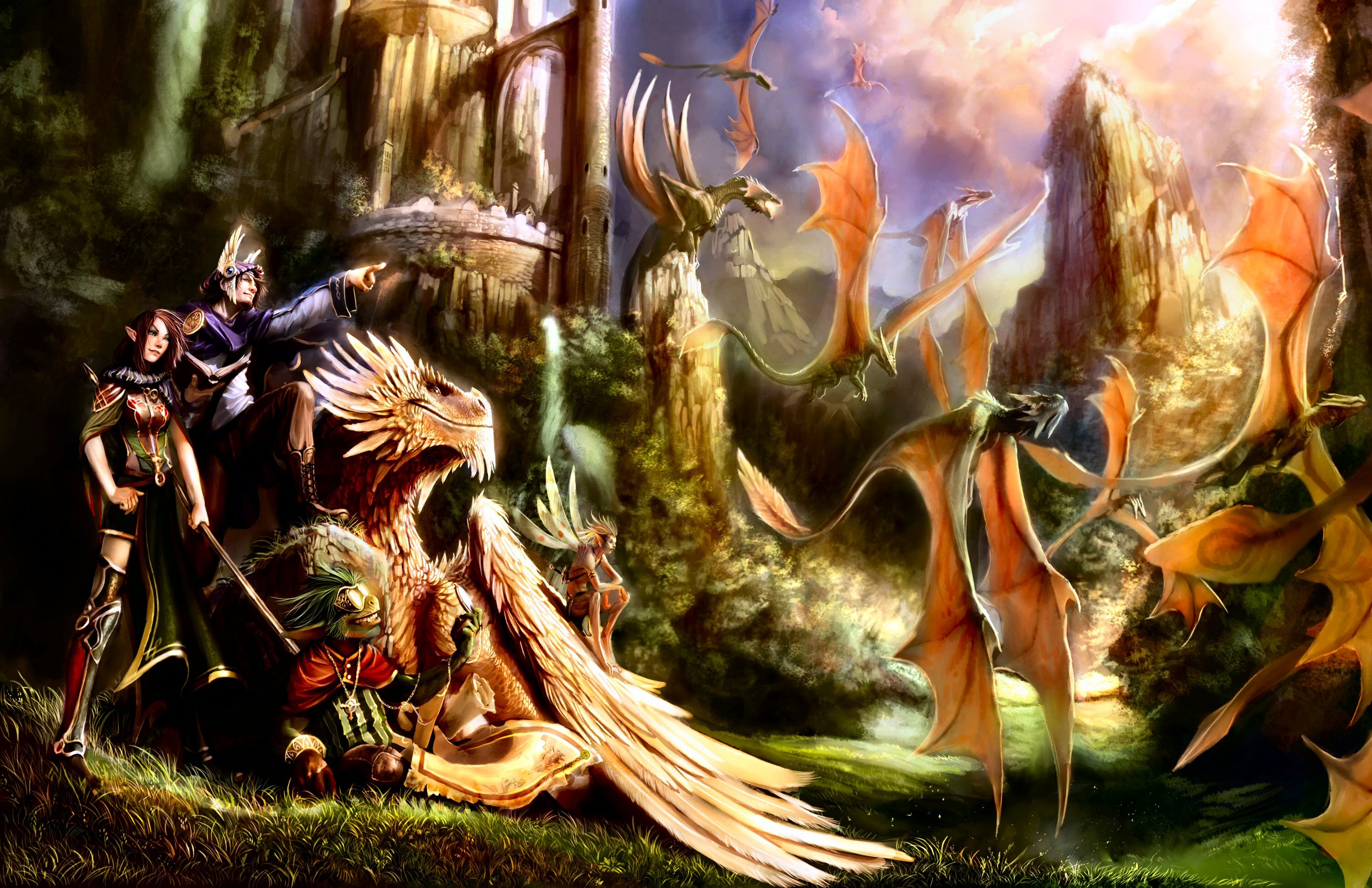 3000x1943 HD Wallpaper | Background Image ID:6814.  Fantasy Dragon
