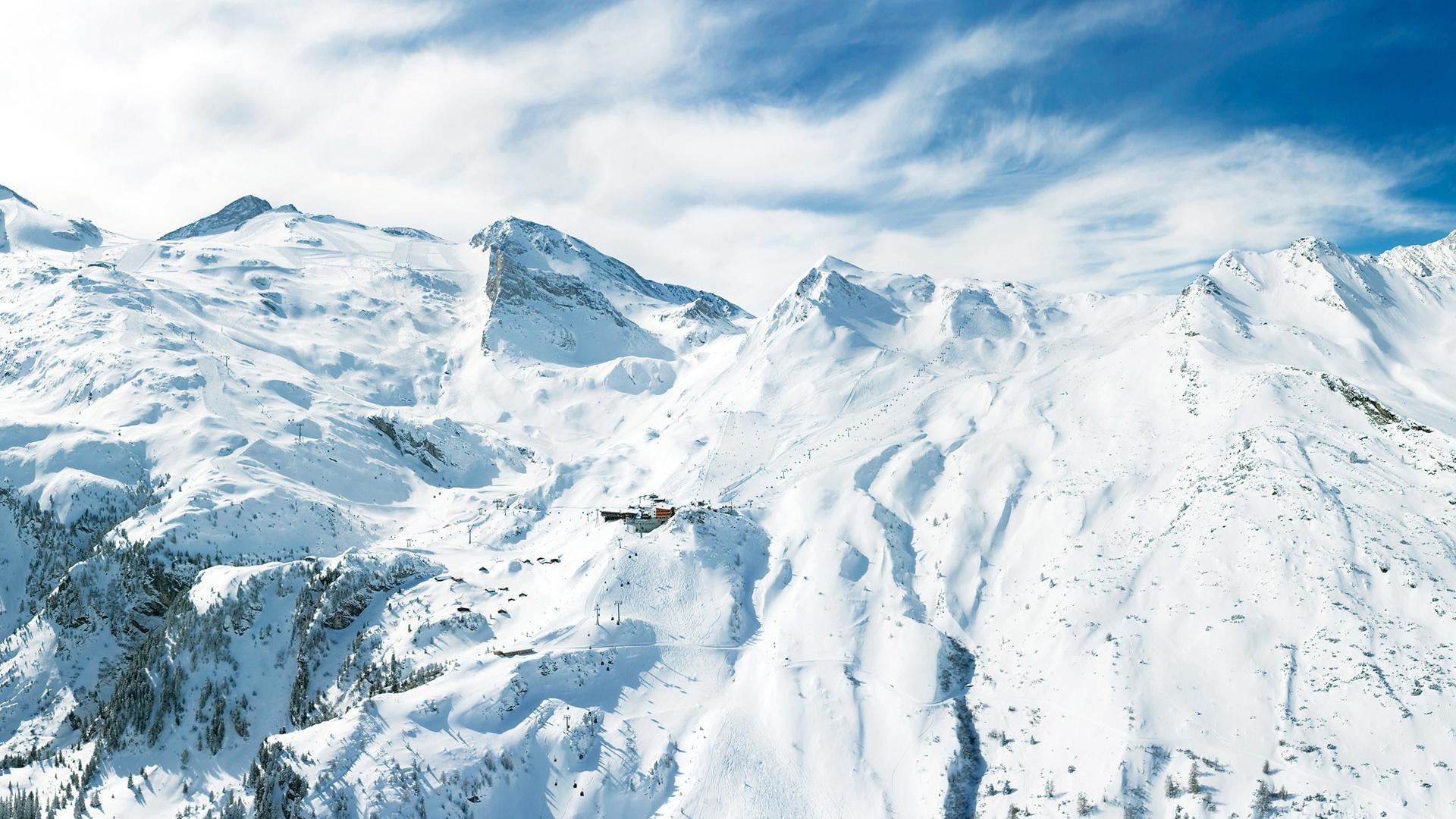 1920x1080  The blue sky and mountain snow desktop backgrounds wide  wallpapers:1280x800,1440x900,