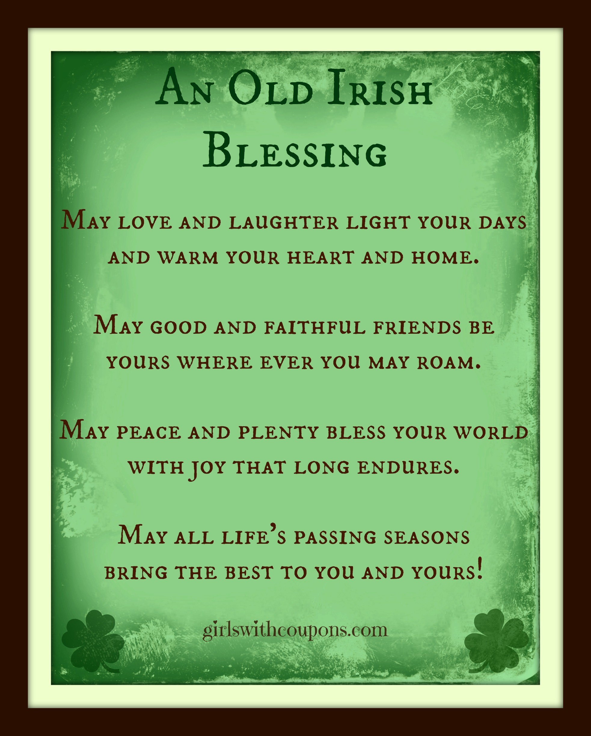 st patricks day poems as gaeilge