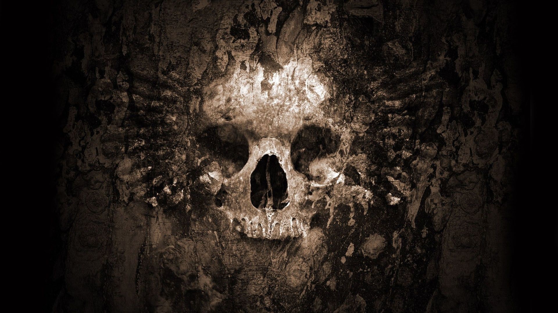 1920x1080 Gothic Skull Background Wallpapers 08825