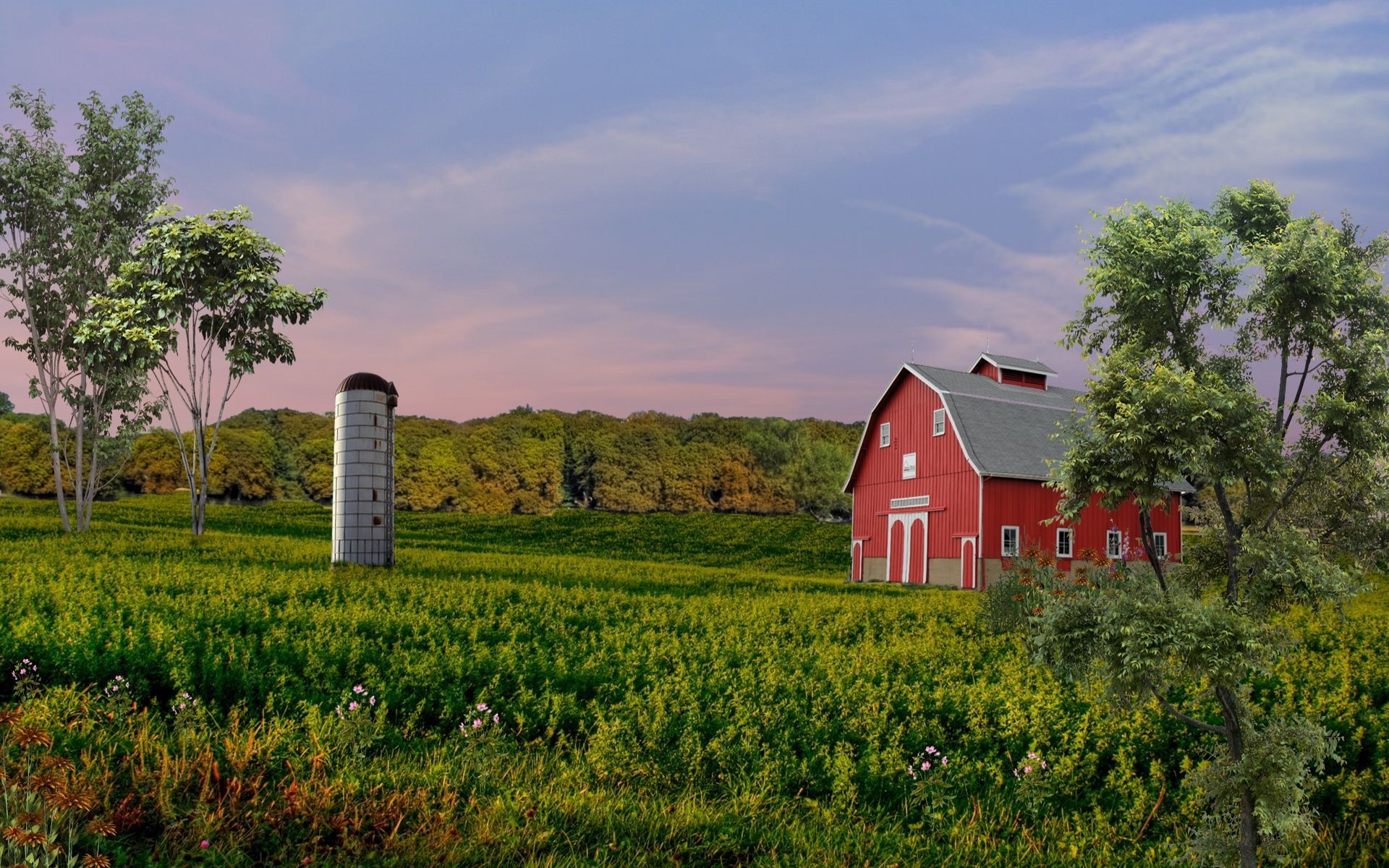 1920x1200 1280x800 country | old country barn wallpaper surreal country scene  wallpaper">