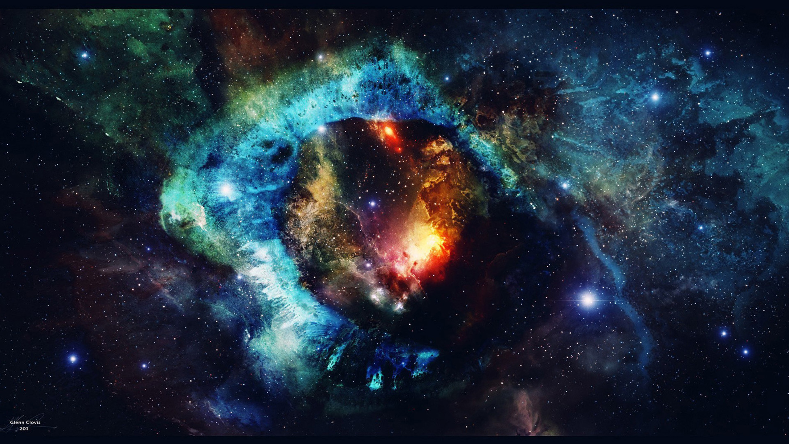 2560x1440 Amazing Space Galaxy HD Wallpaper