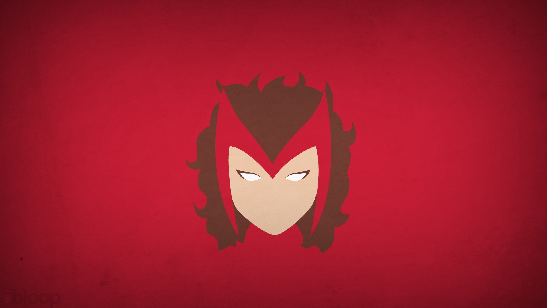 1920x1080 Blo0p Marvel Comics Minimalistic Red Background Scarlet Witch Superheroes