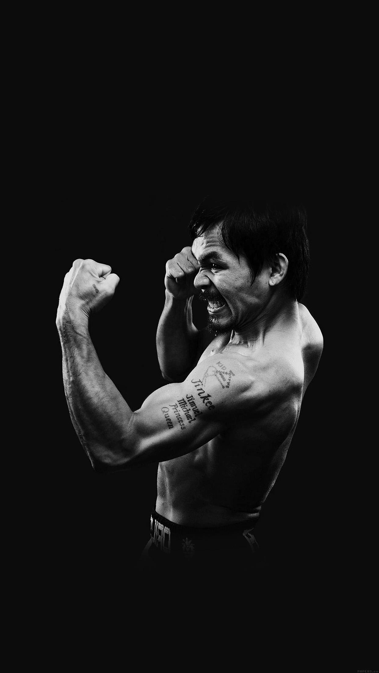 1242x2208 Manny Pacquiao Dark Boxing Legend
