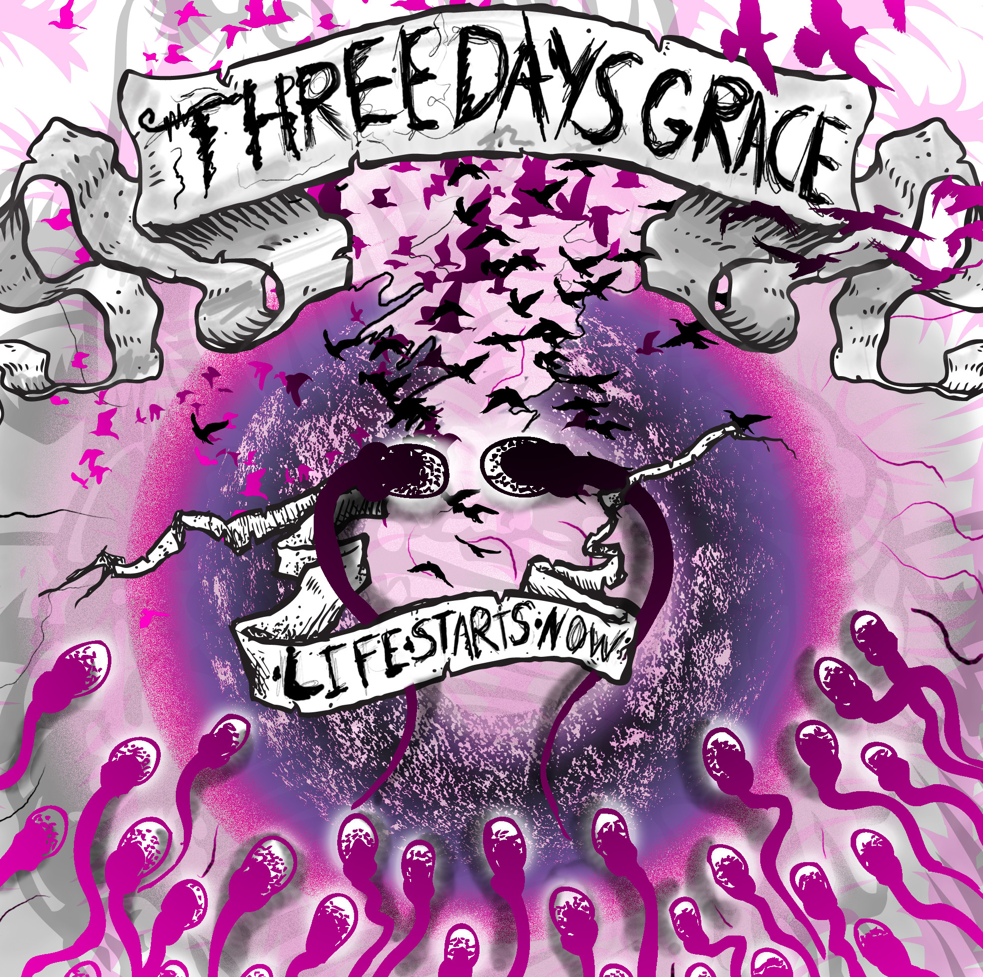 three days grace self titled album cover