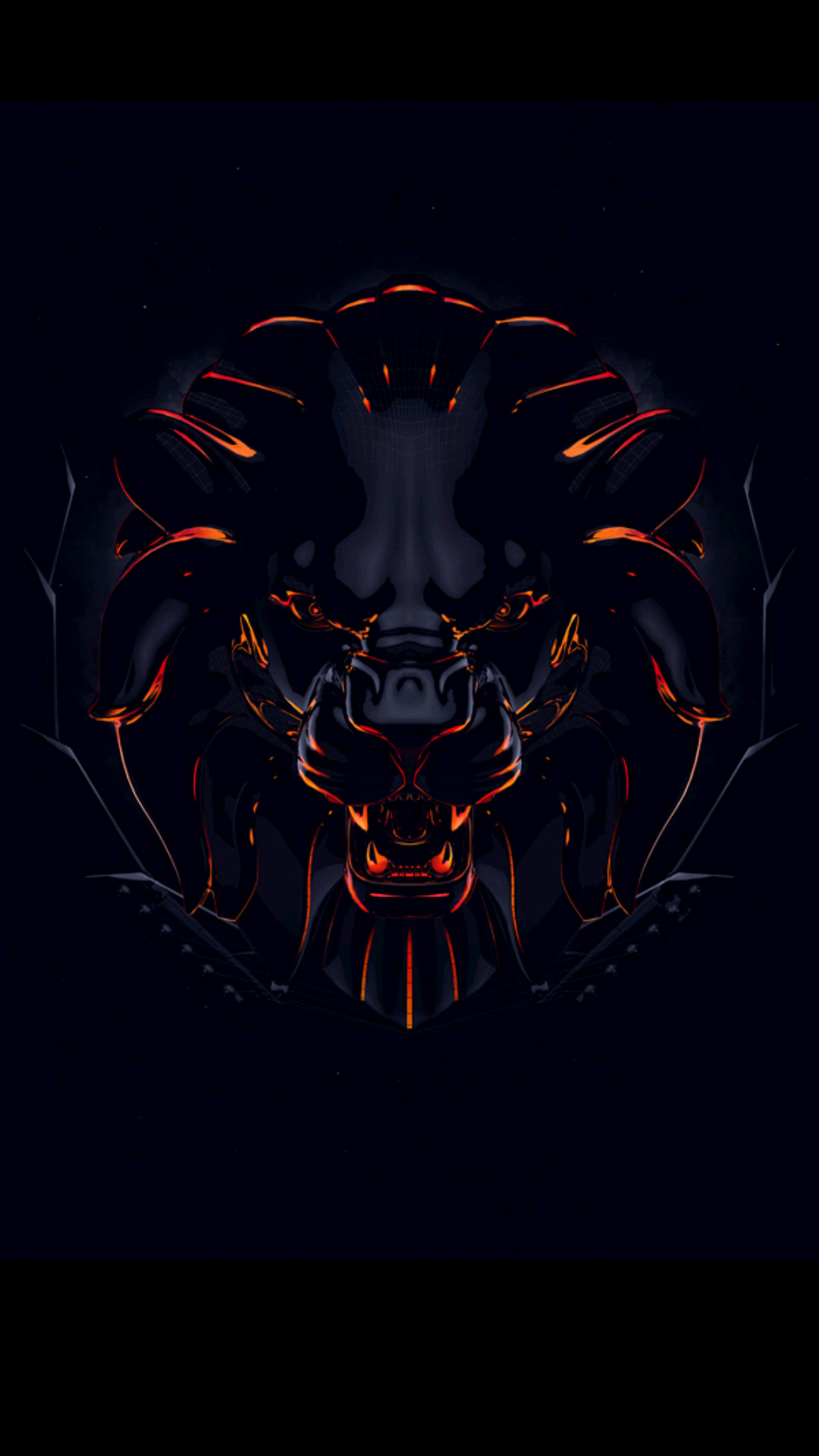 1080x1920 I share you this animated lion's head picture as one of the coolest badass  wallpapers for Android phones. This wallpaper is the #17 of all 40 badass  ...