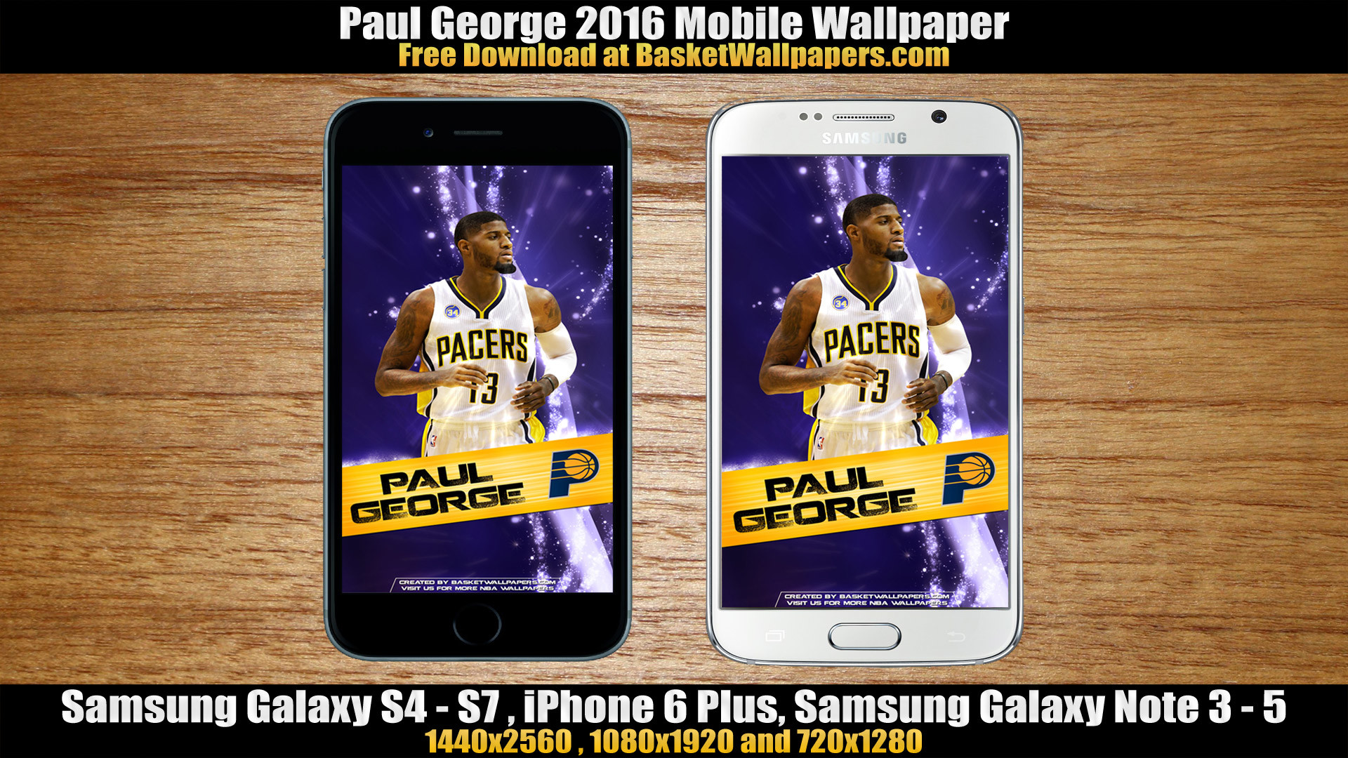 1920x1080 Paul George Indiana Pacers 2016 Mobile Wallpaper