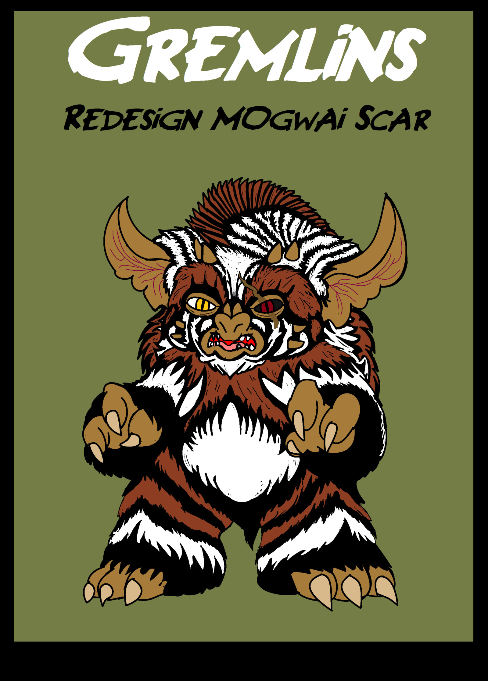 1600x2234 Gremlins - Mogwai Scarface redesign by GearGades Gremlins - Mogwai Scarface  redesign by GearGades