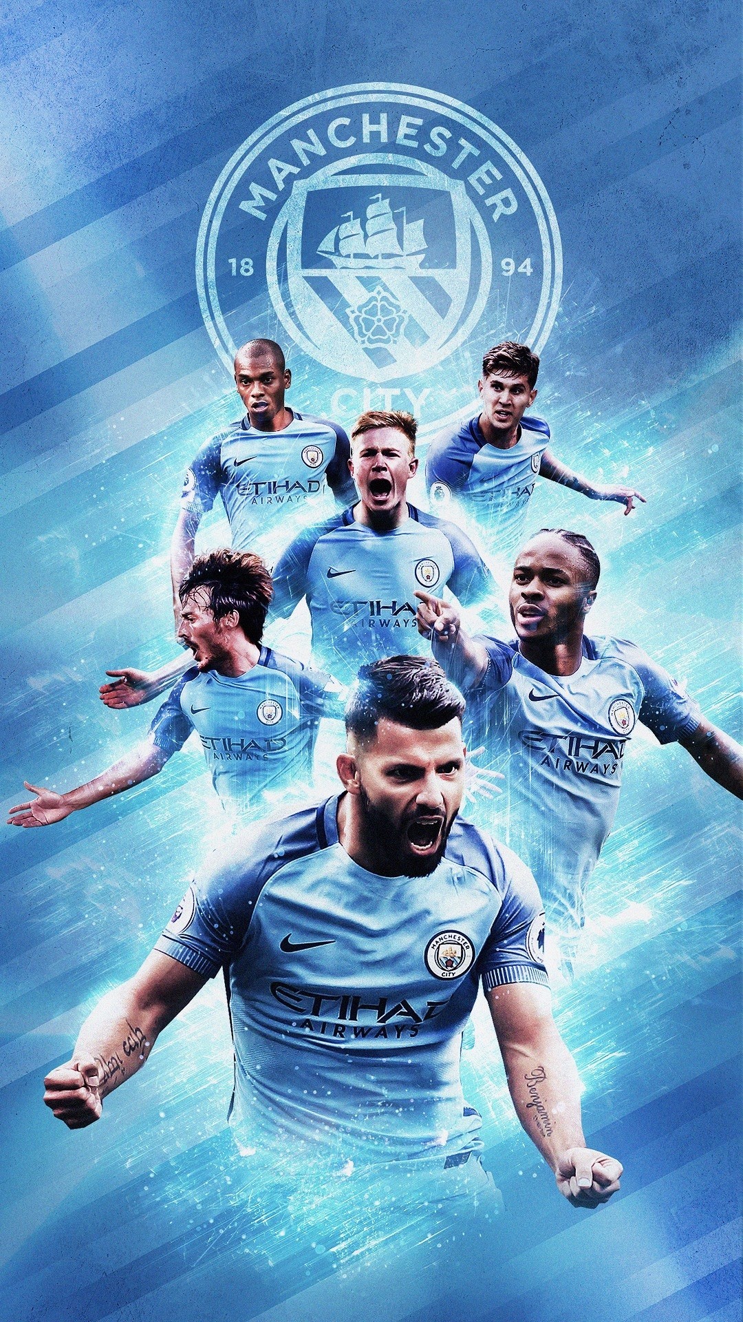 1080x1920 Man City 2018 Wallpapers 84 Background Pictures