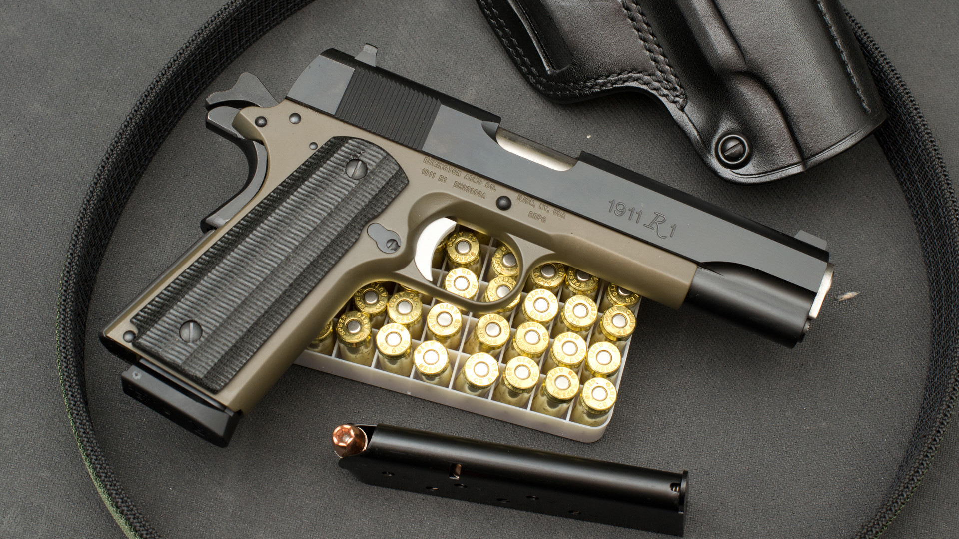 1920x1080 Remington, 1911, r1, semi-automatic pistol, gun, 45 wallpapers (