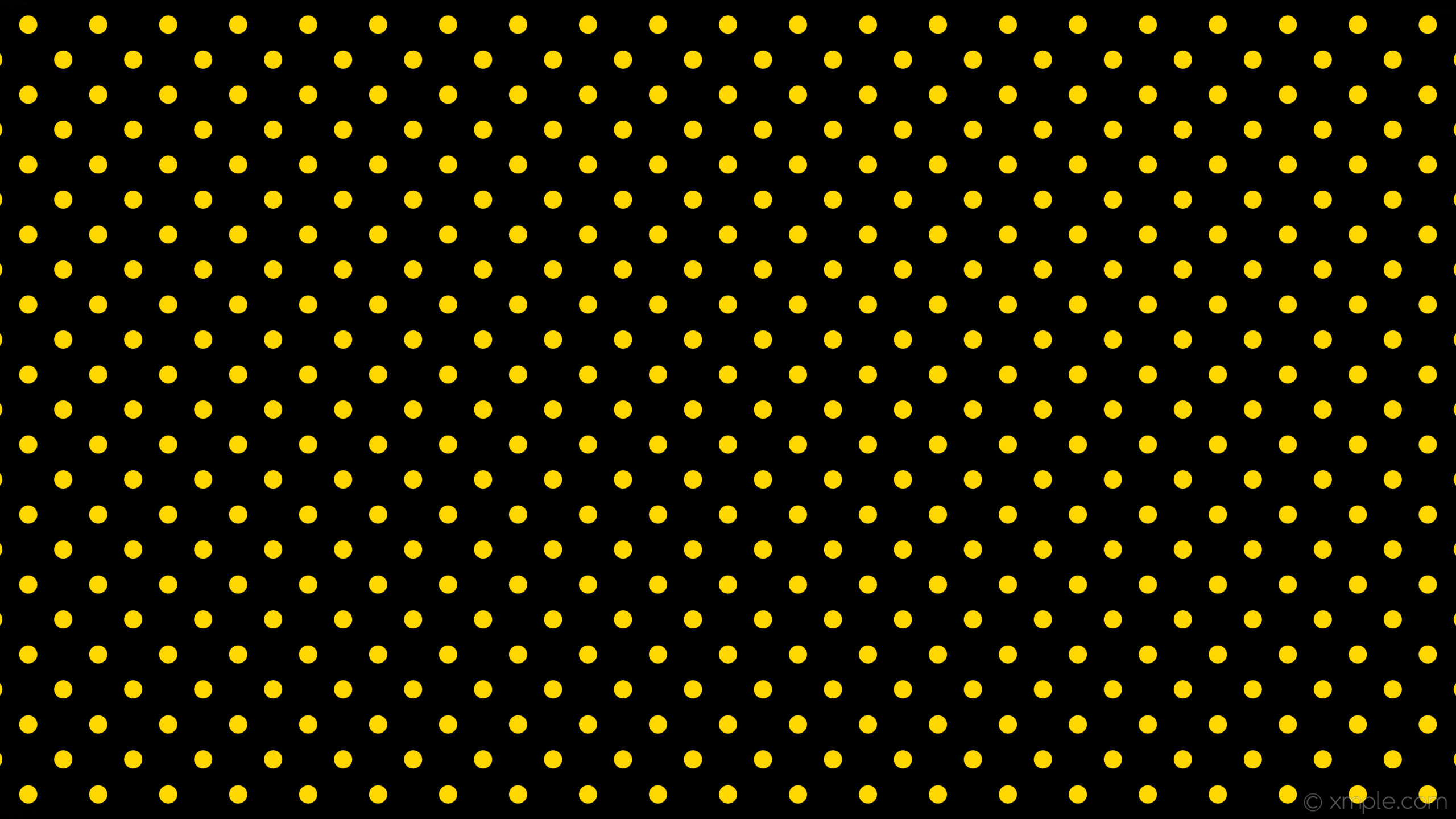 2560x1440 wallpaper spots black yellow polka dots gold #000000 #ffd700 135Â° 32px 87px