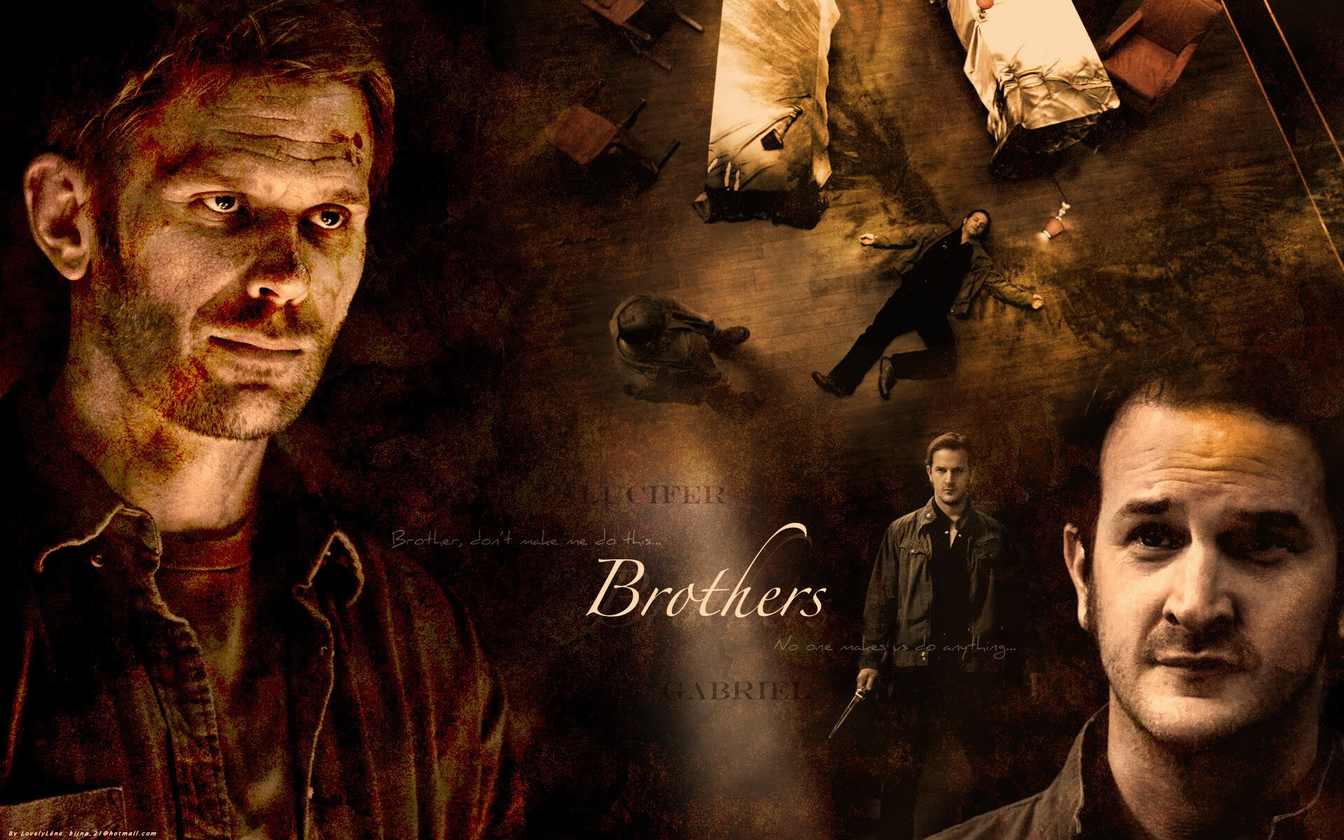 1920x1200 Supernatural Dean Wallpaper. Supernatural Dean Â· Supernatural Lucifer and  Gabriel Background